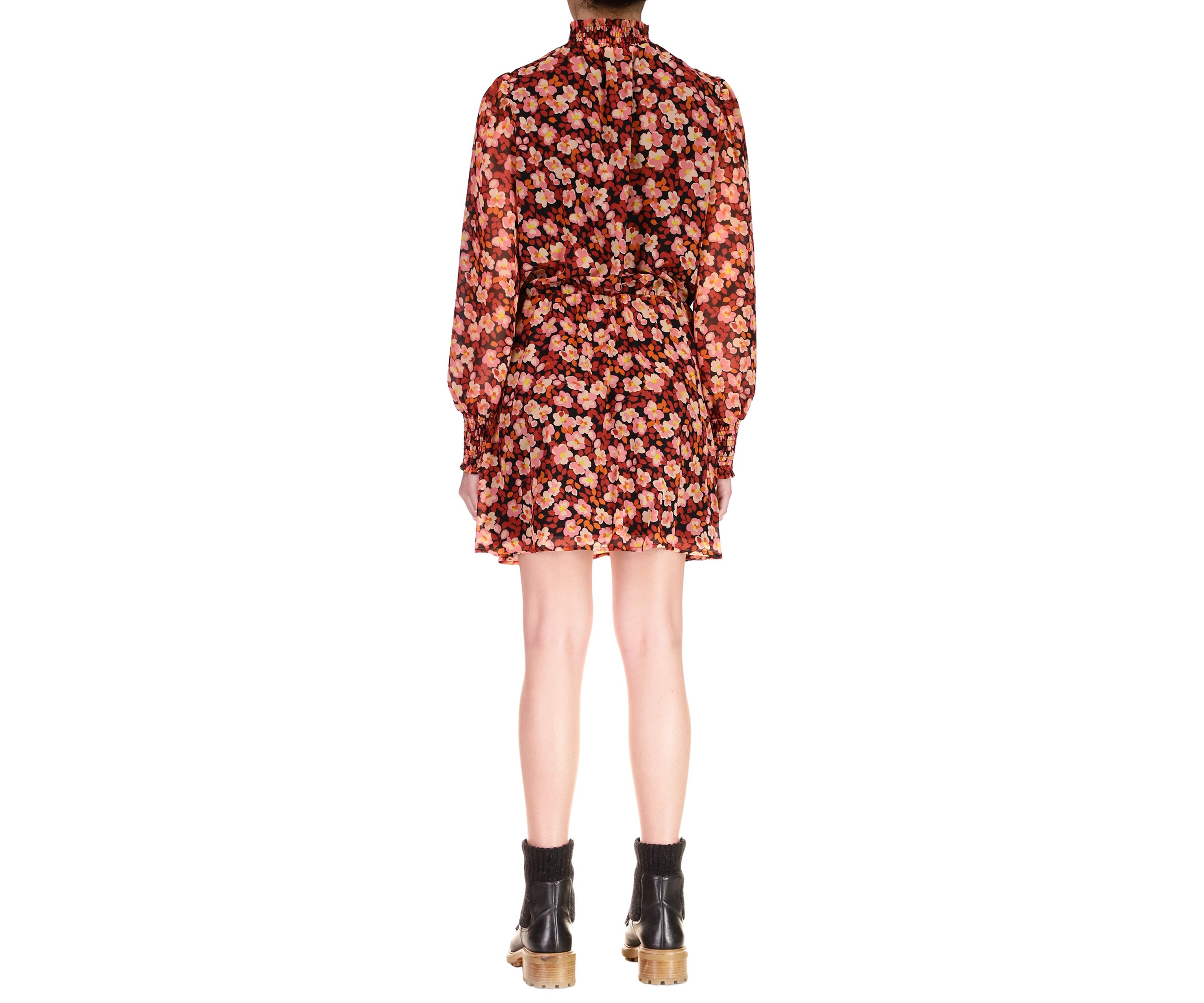 Womens Blouson Mini Dress