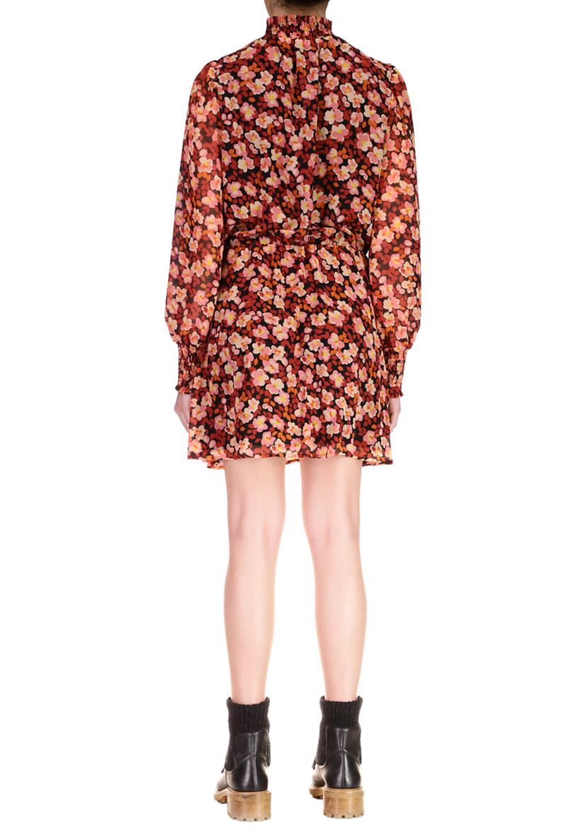 Womens Blouson Mini Dress