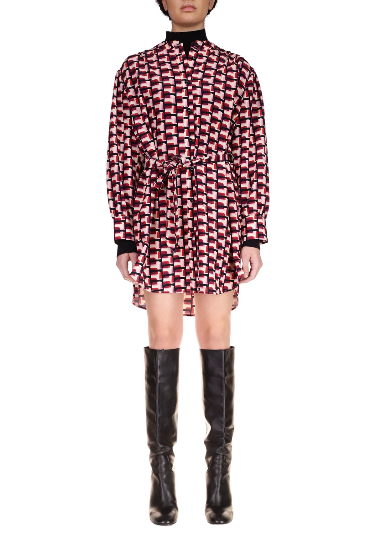 Womens Soft Mini Shirtdress