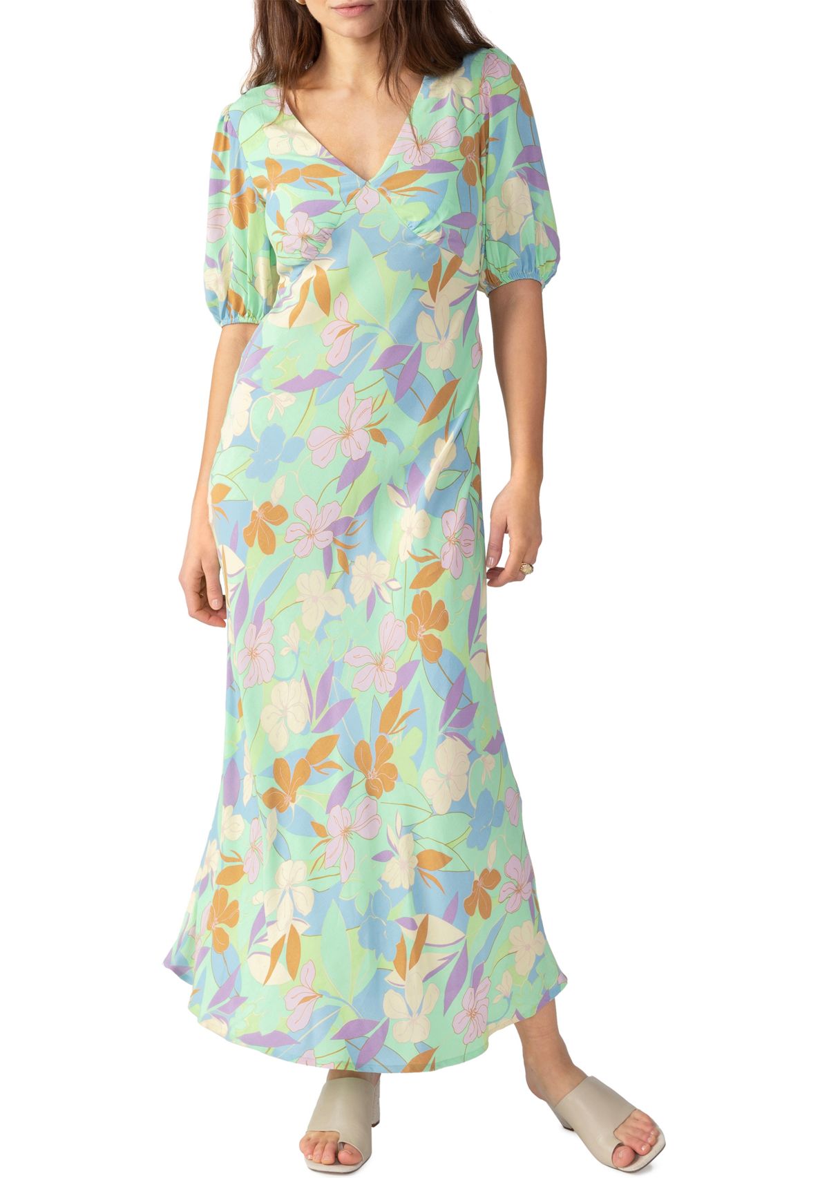 Womens Tie Back Maxi Dress