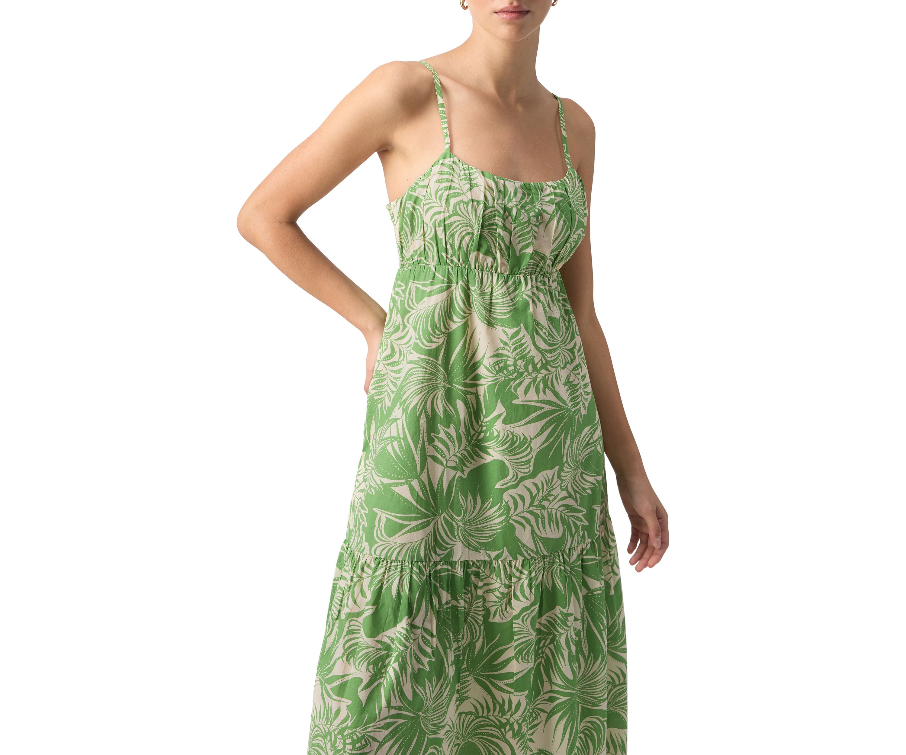 Womens Dropped Seam Maxi Dress