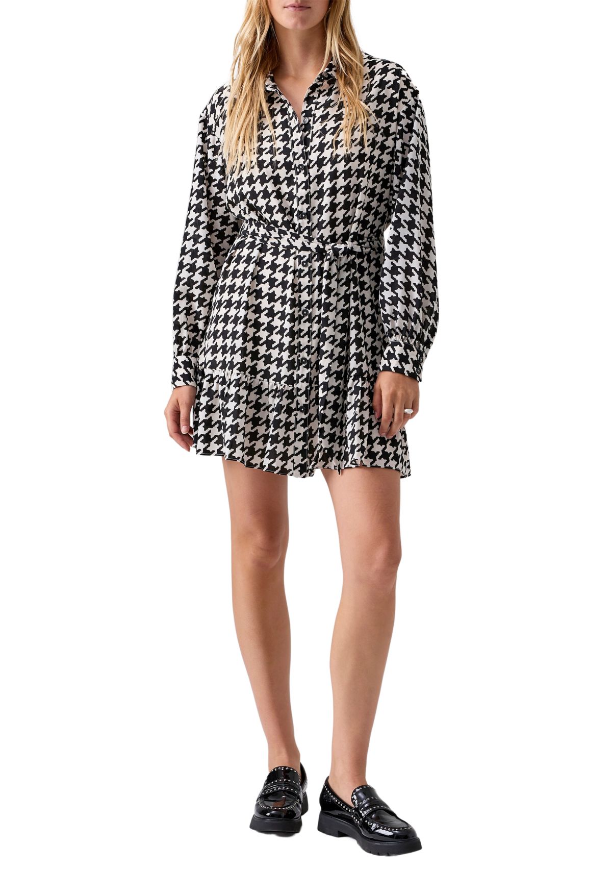 Tiered Shirt Dress