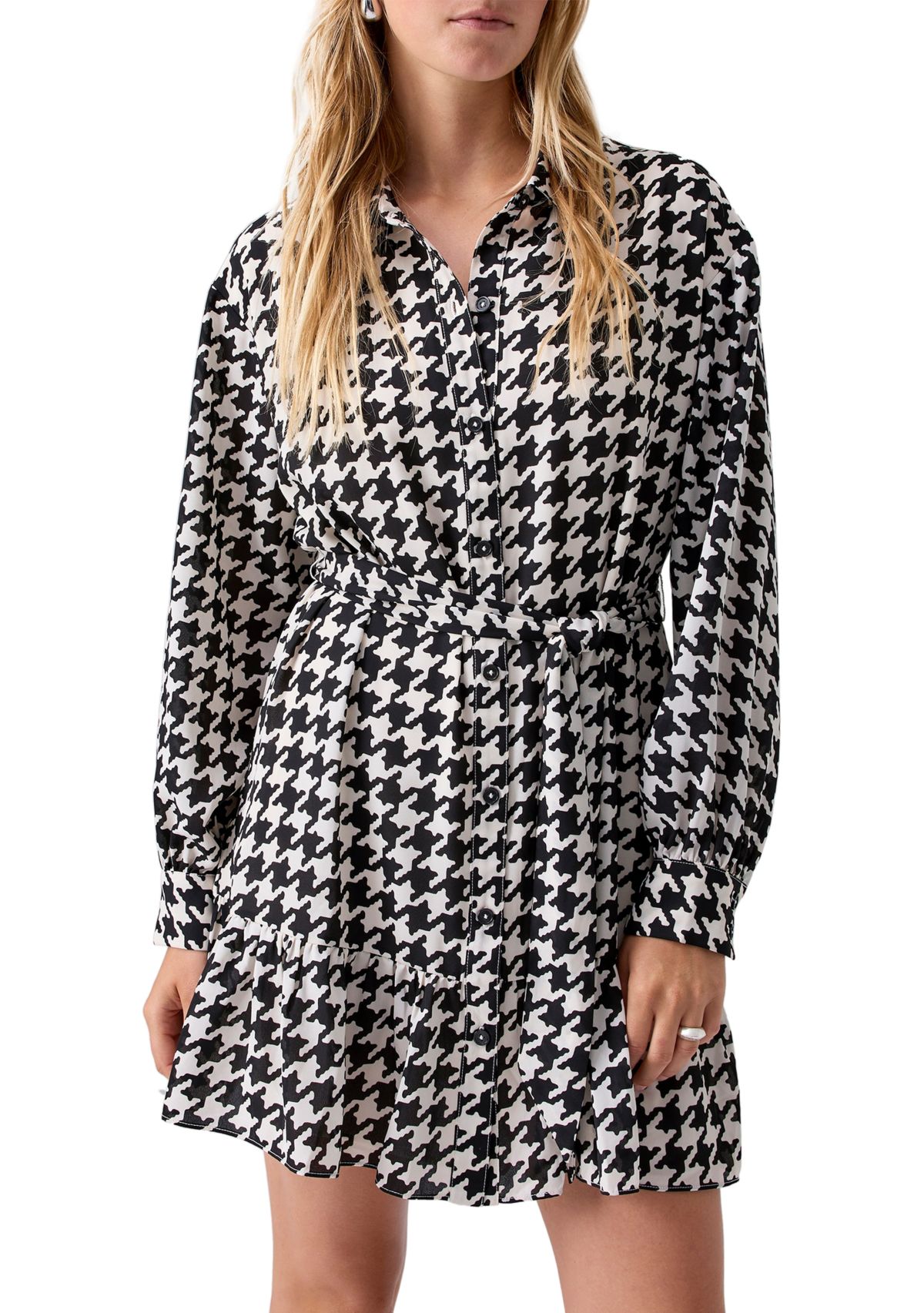 Tiered Shirt Dress