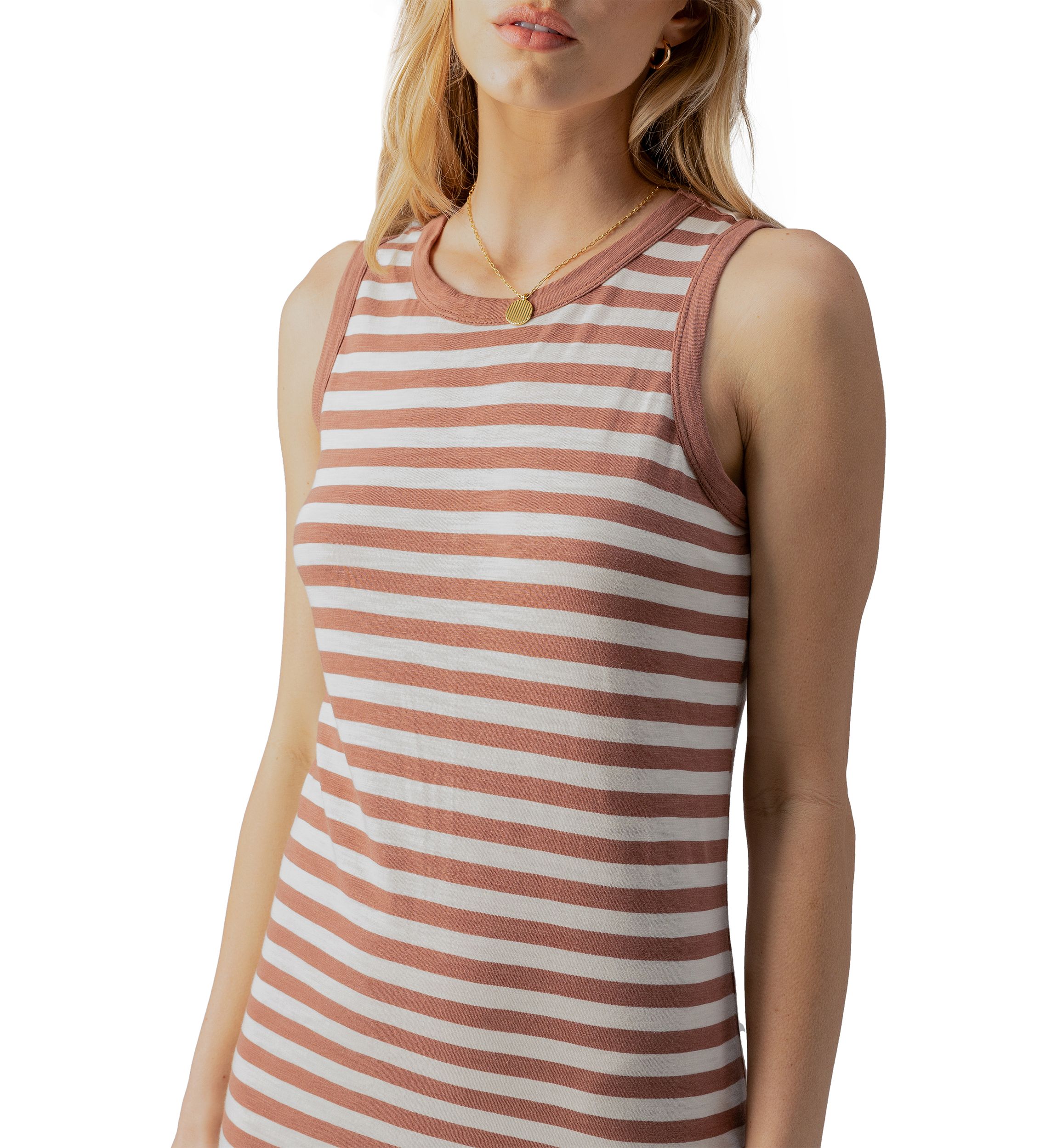 Womens Contrast Trim Midi Dress