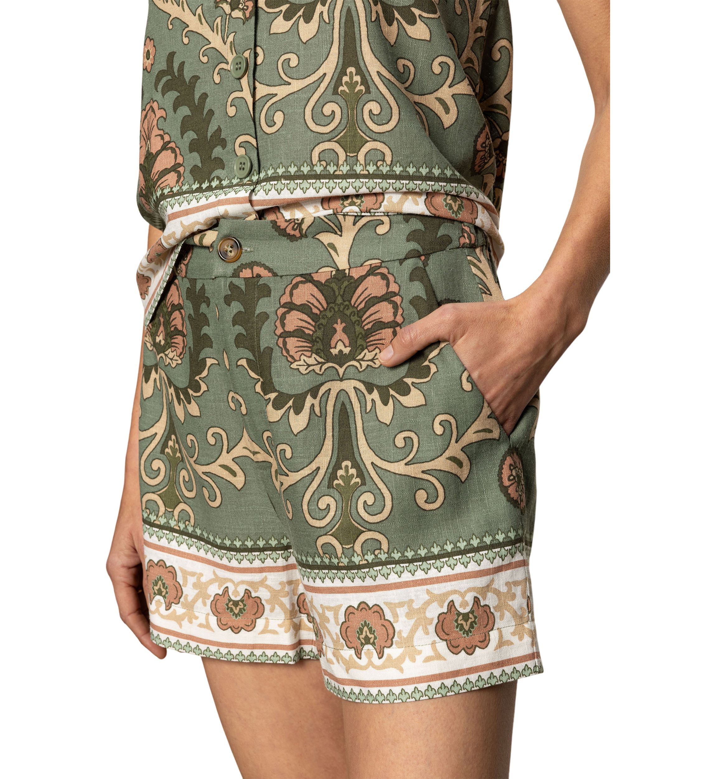 Womens Spring Breaker Printed Shorts