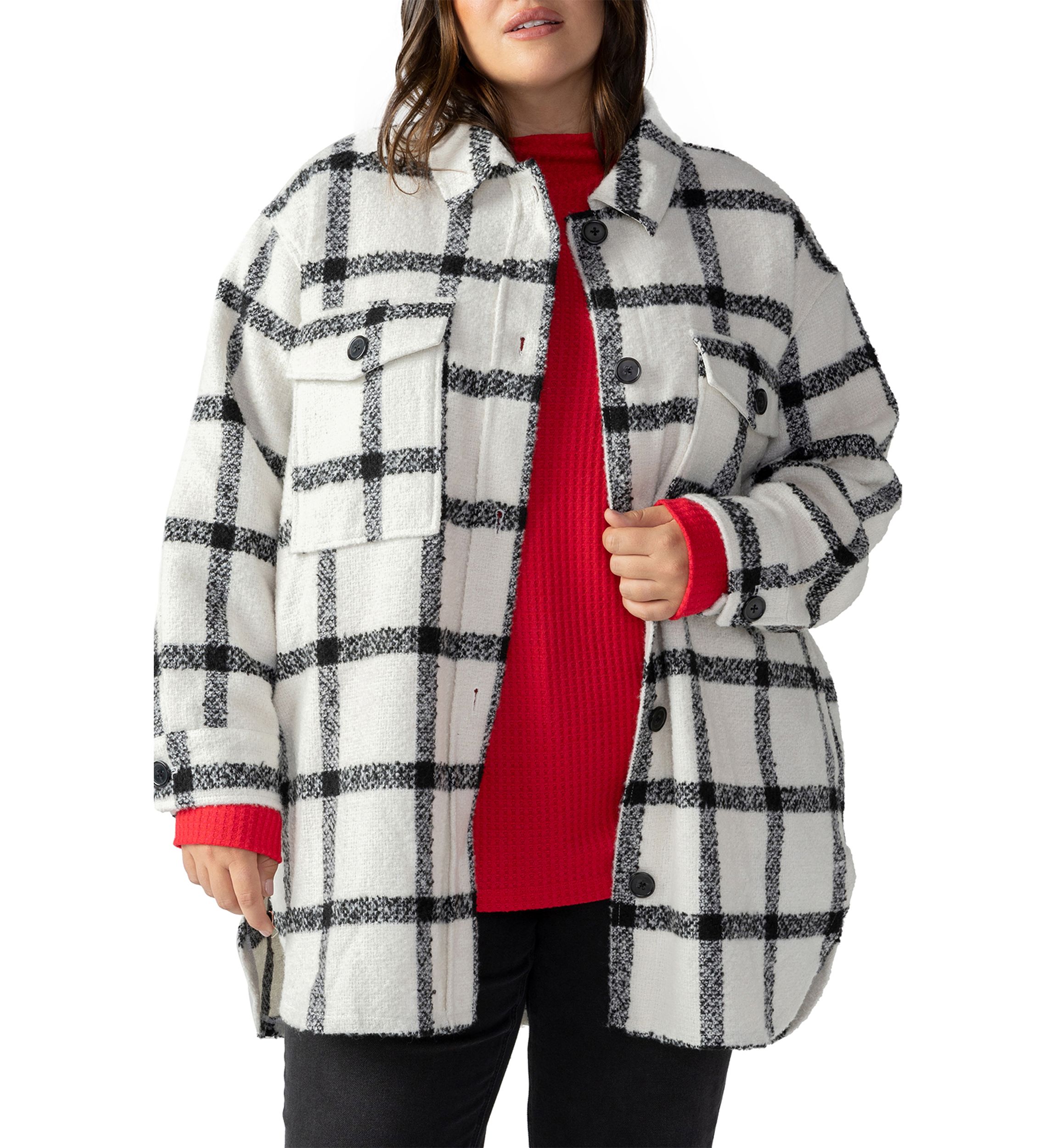 Plus Size Town Shacket