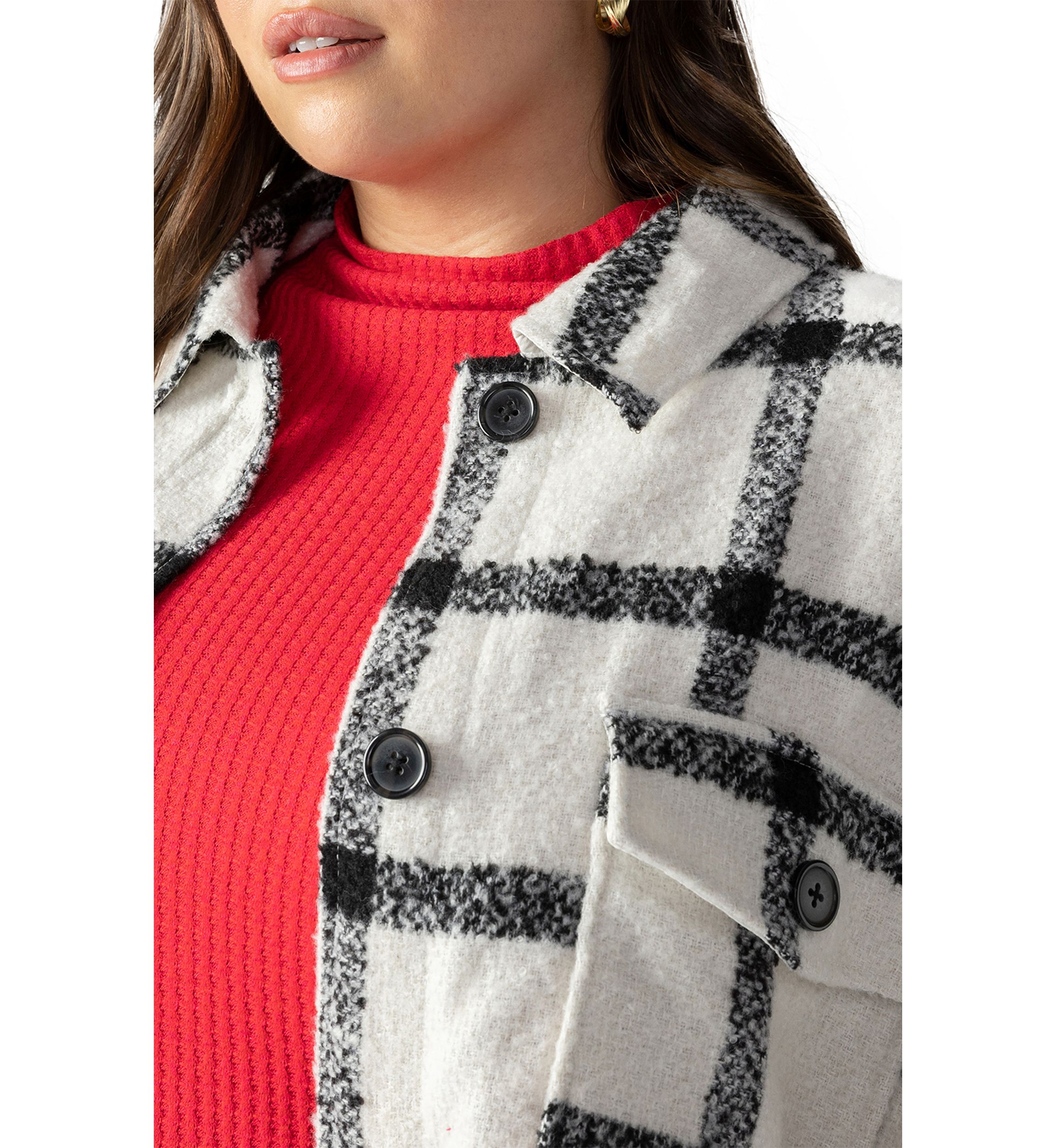 Plus Size Town Shacket