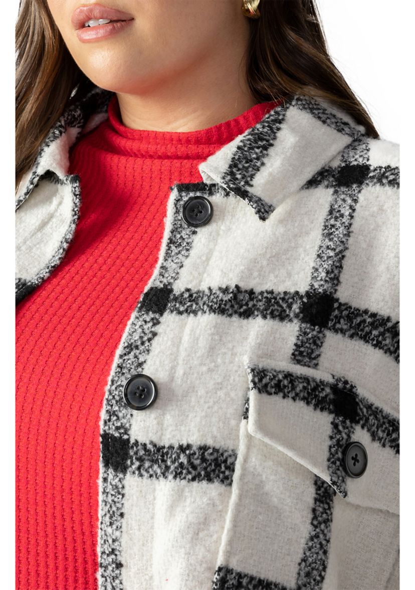 Plus Size Town Shacket