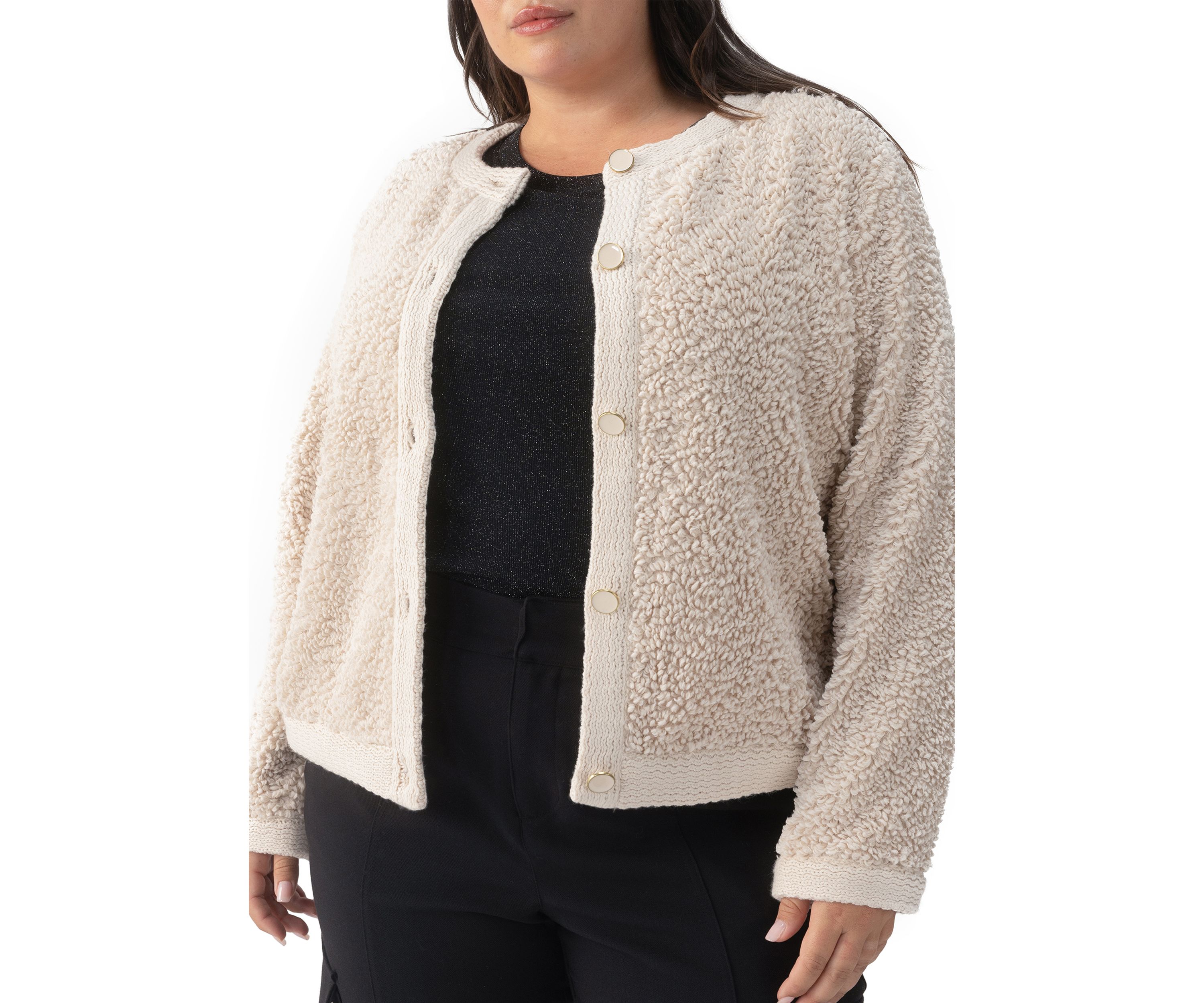 Plus Size Cozy Cardigan