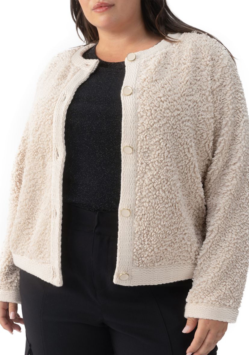 Plus Size Cozy Cardigan