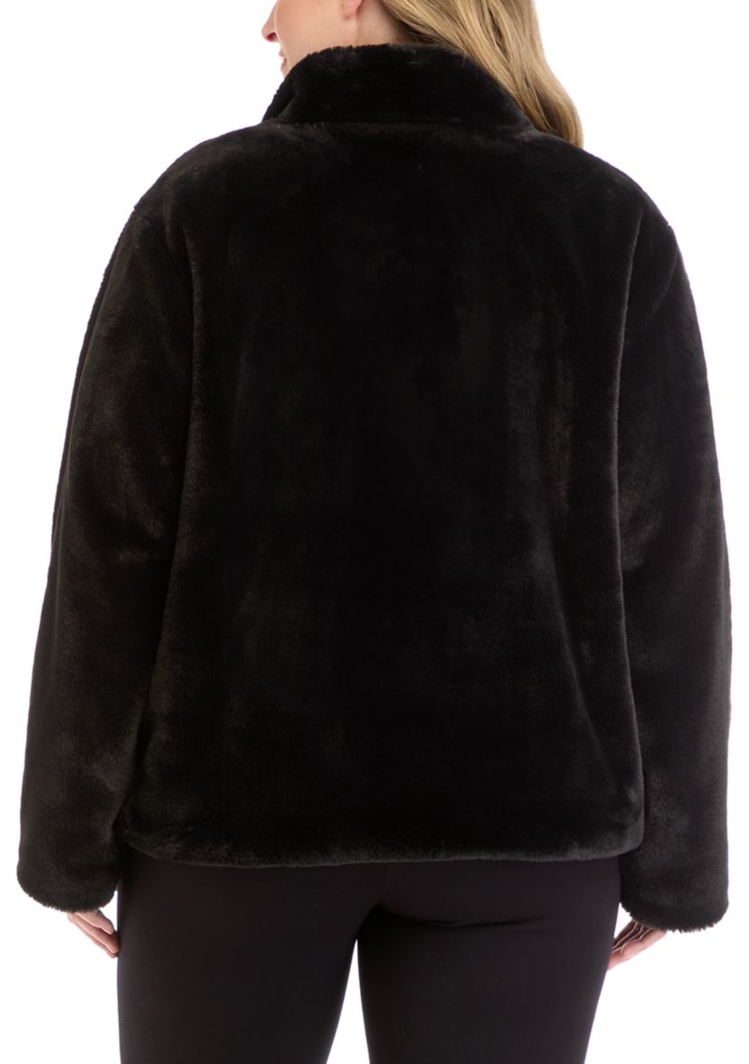 Plus Size Fur Coat 