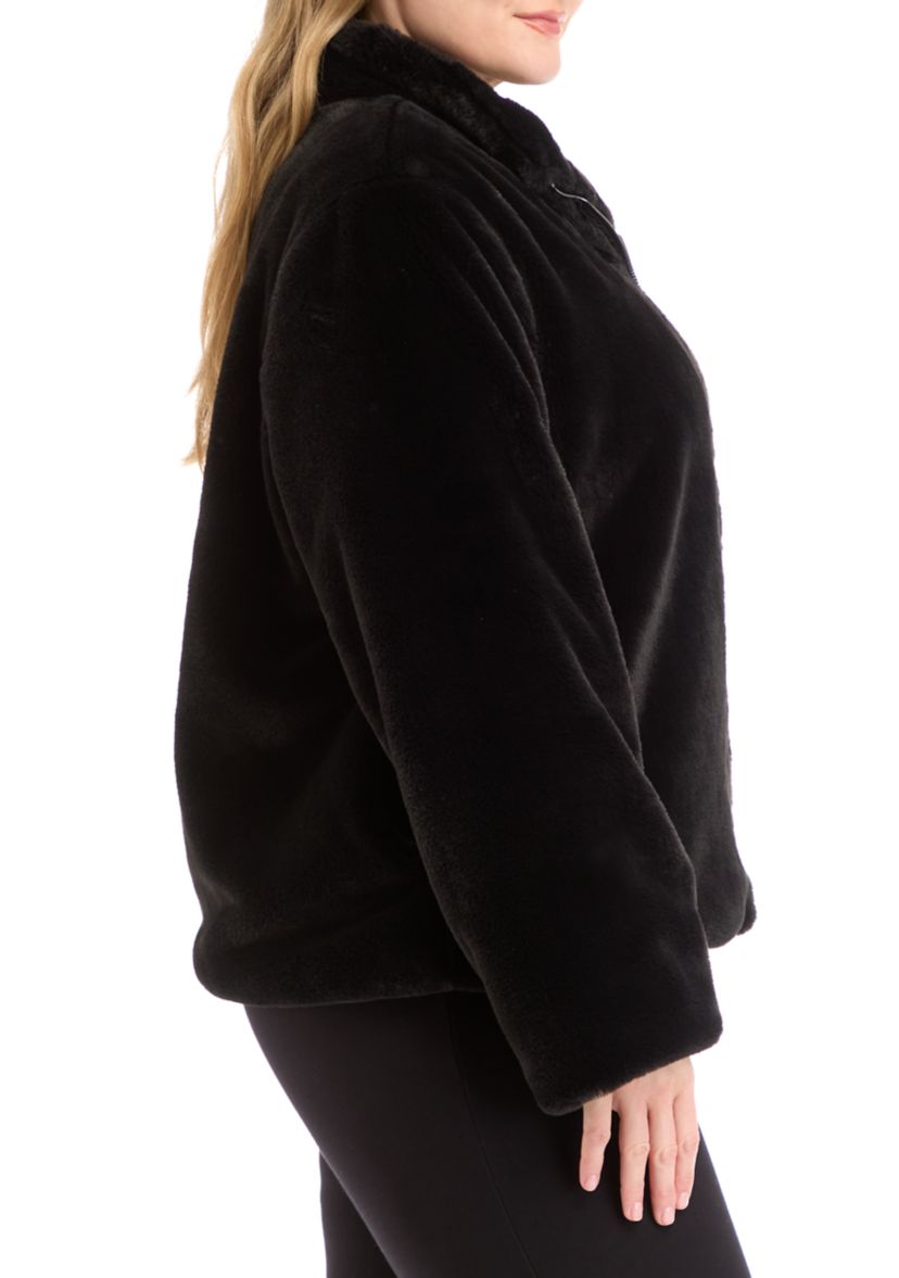 Plus Size Fur Coat 
