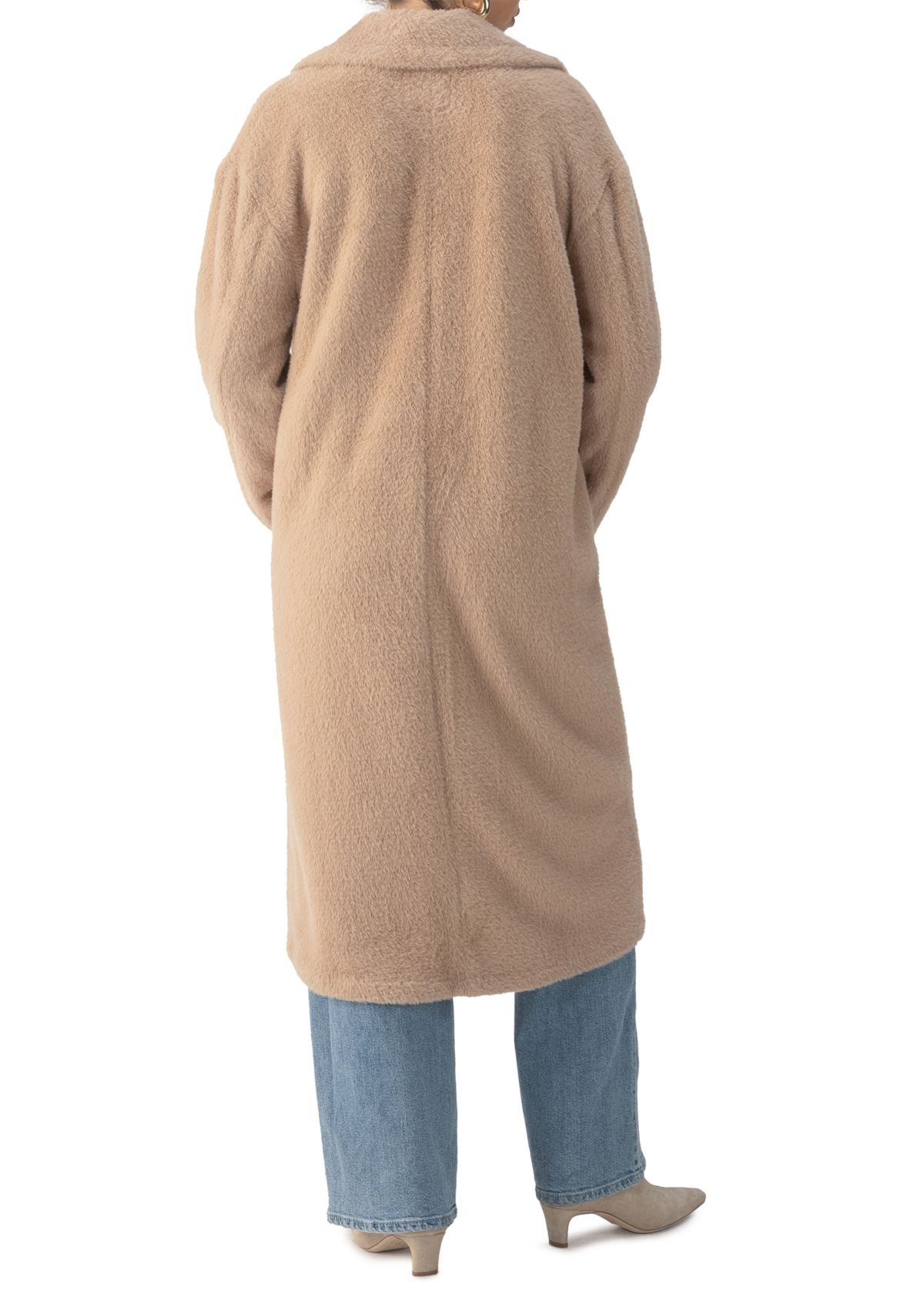 Womens Live In Faux Fur Coat