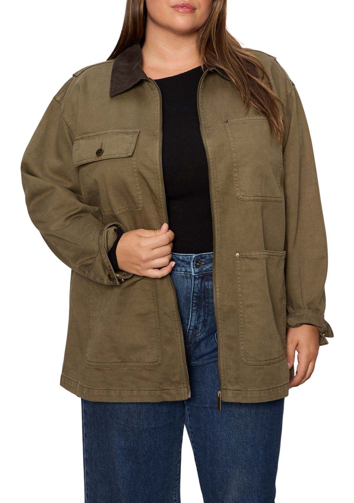 Plus Size Barn Jacket