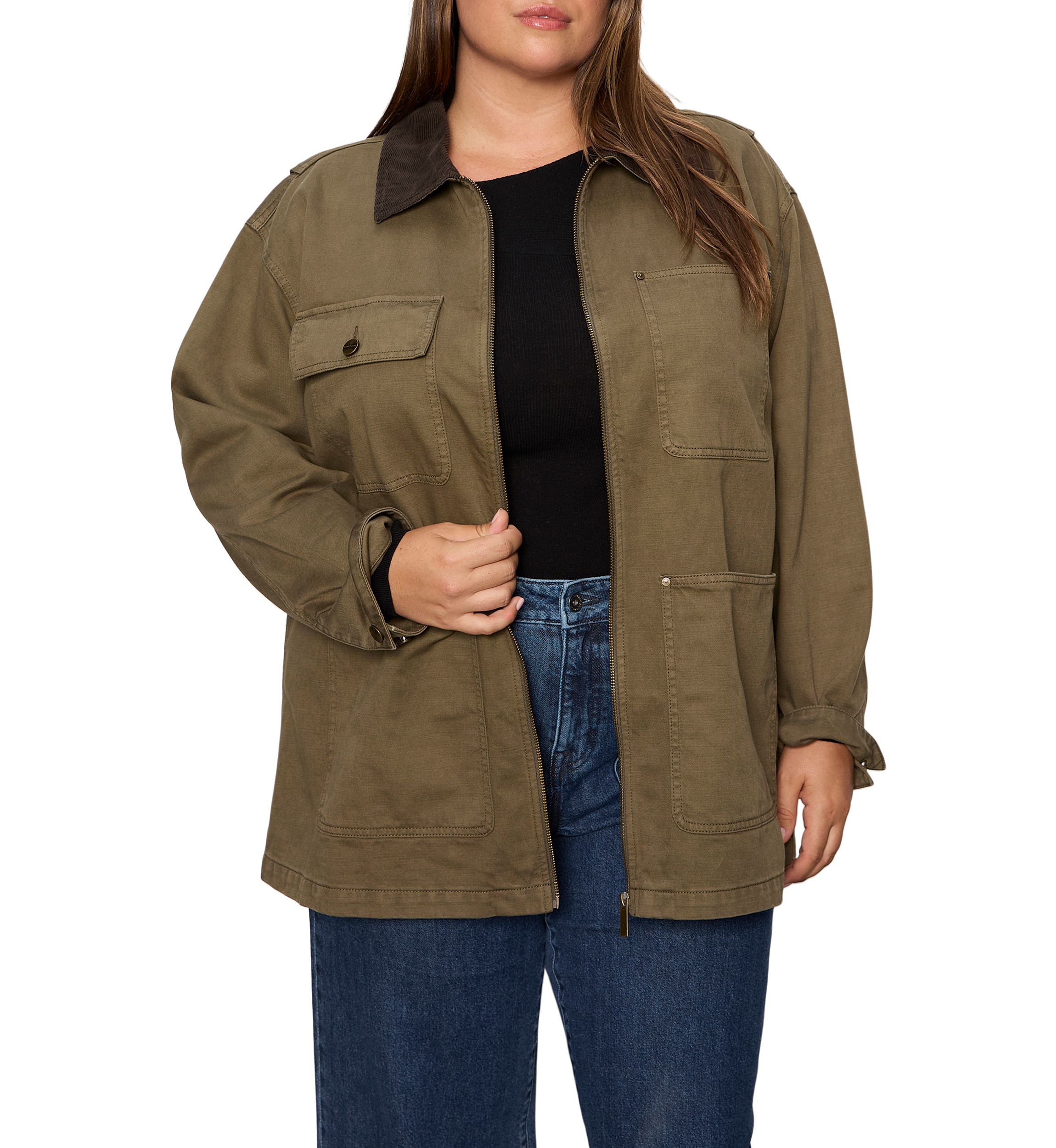 Plus Size Barn Jacket