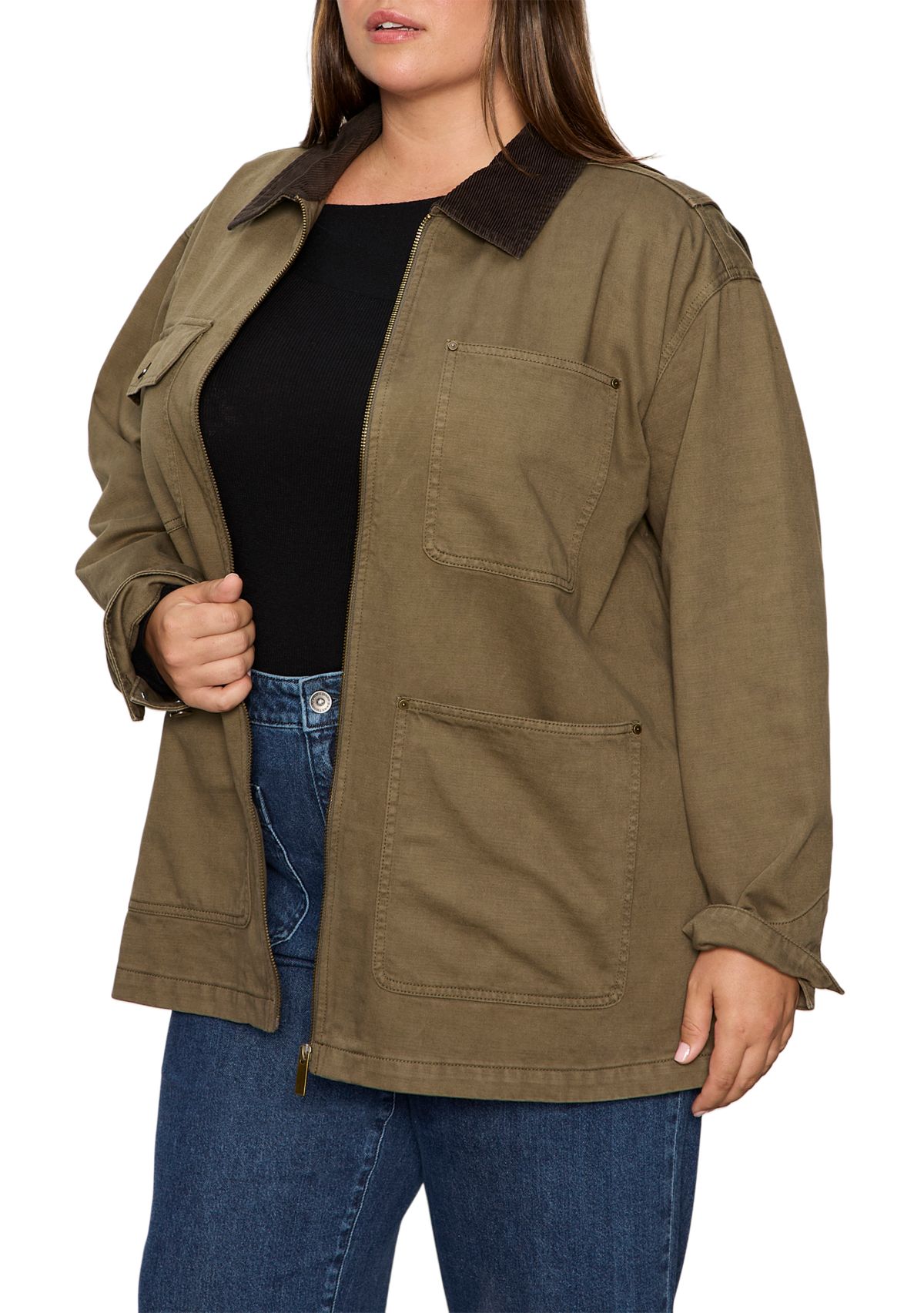 Plus Size Barn Jacket