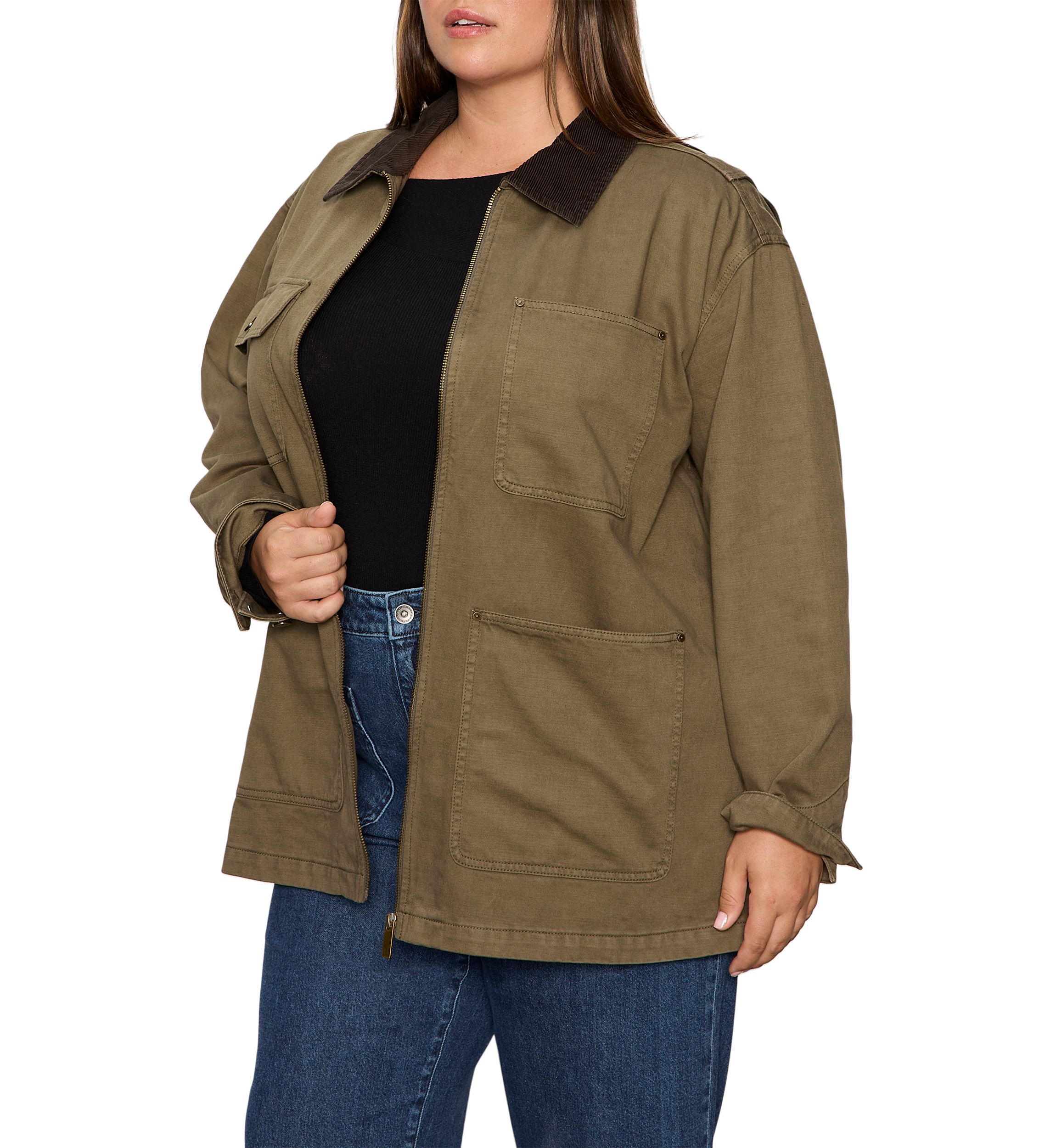 Plus Size Barn Jacket