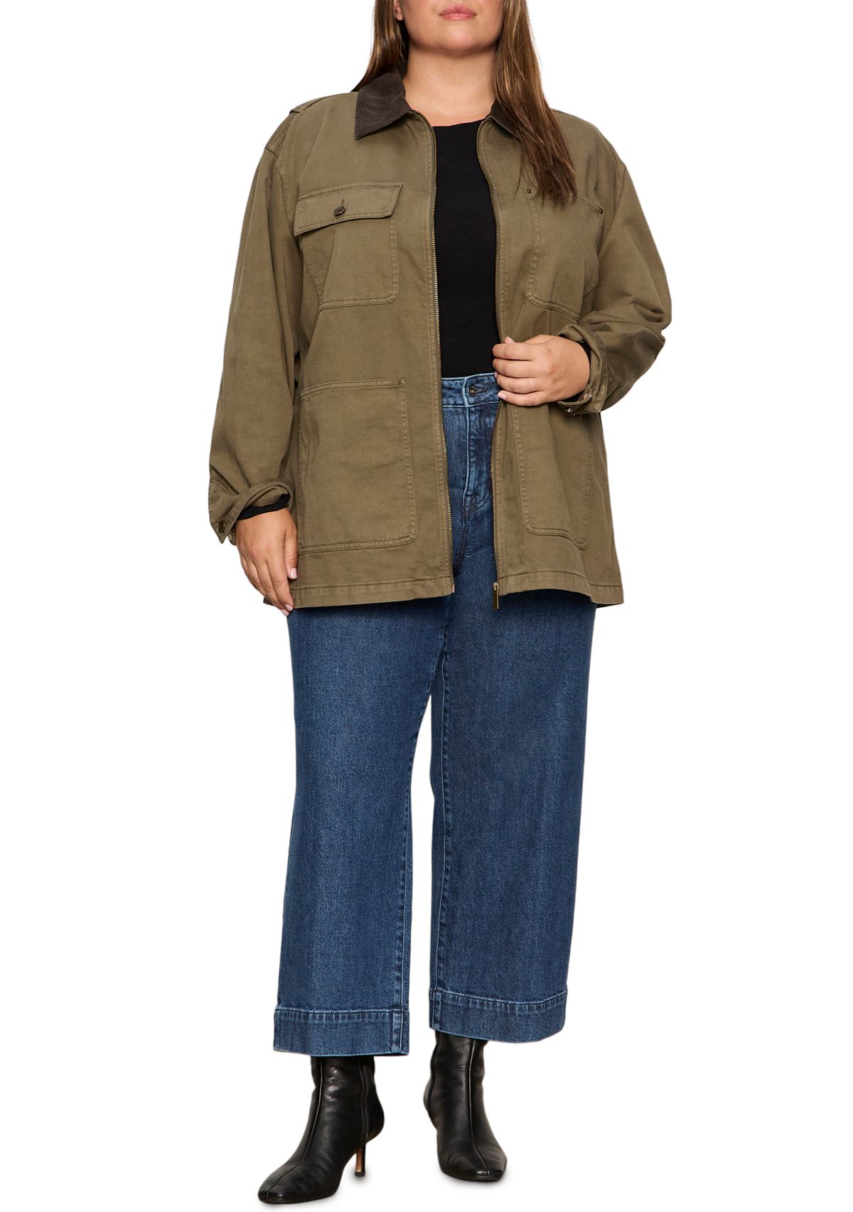 Plus Size Barn Jacket