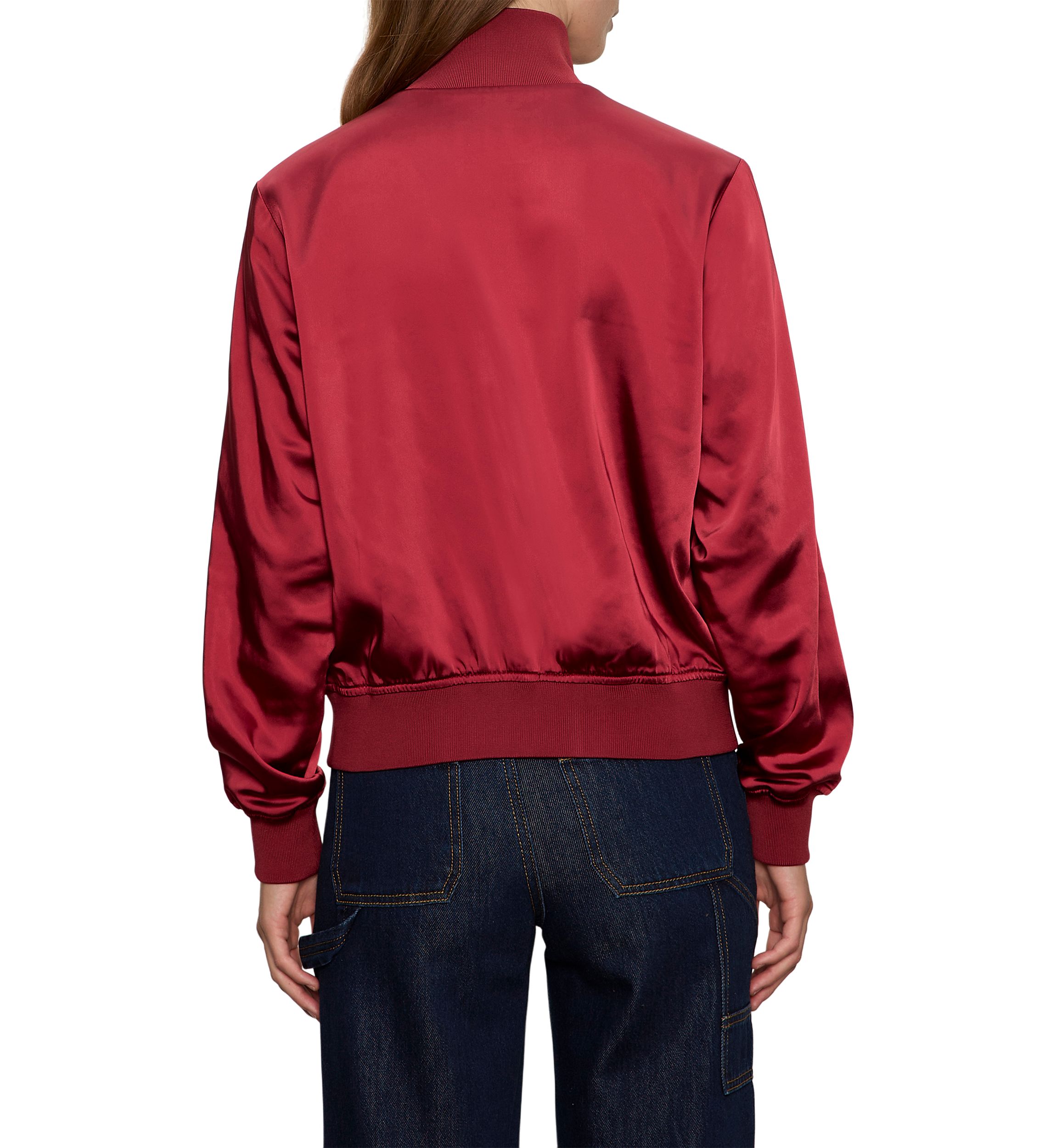 Womens Satin Track Jacket