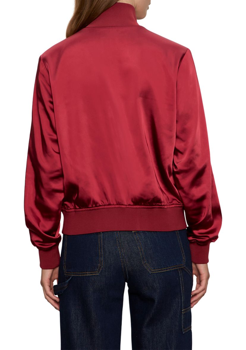Womens Satin Track Jacket