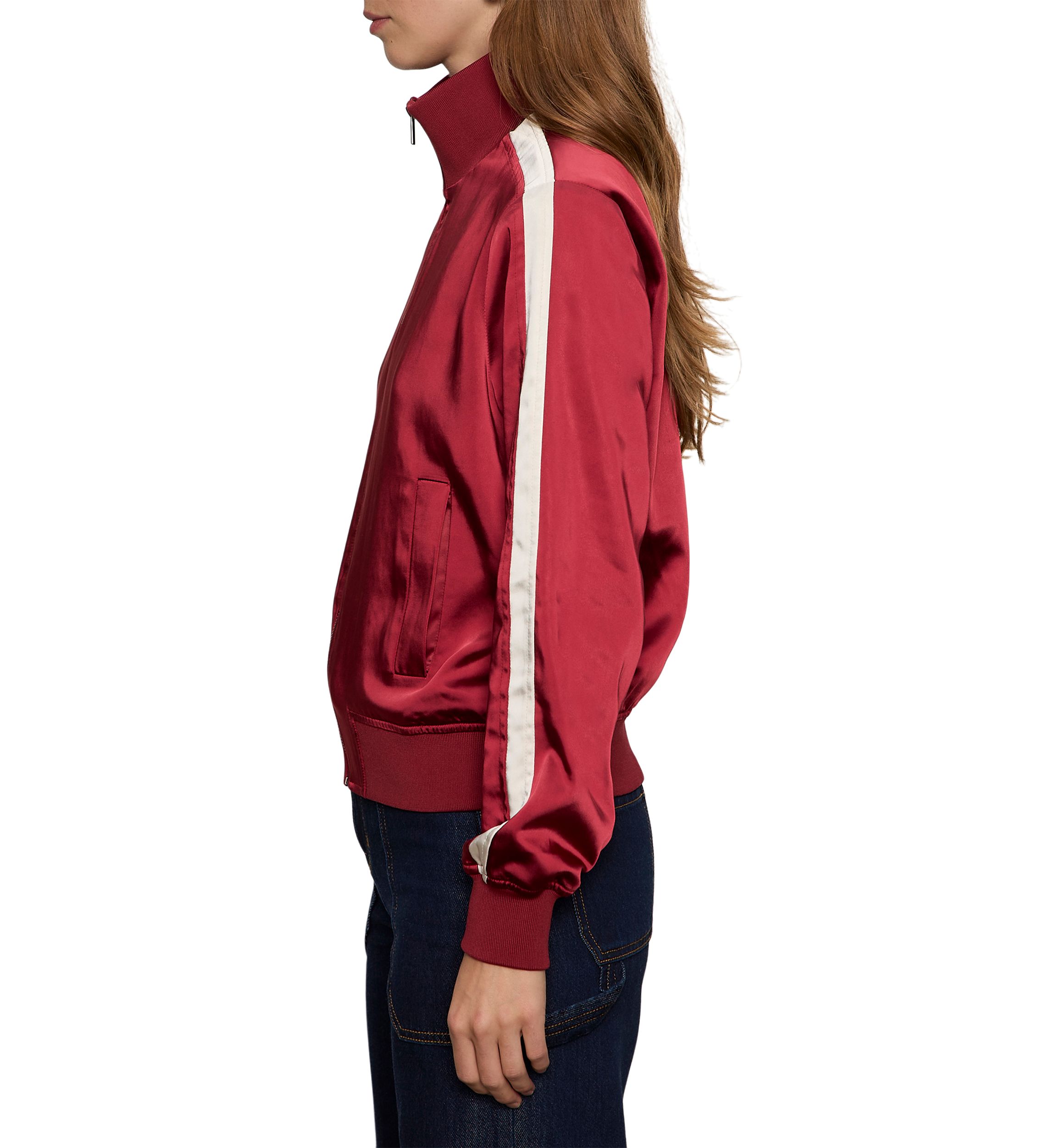 Womens Satin Track Jacket