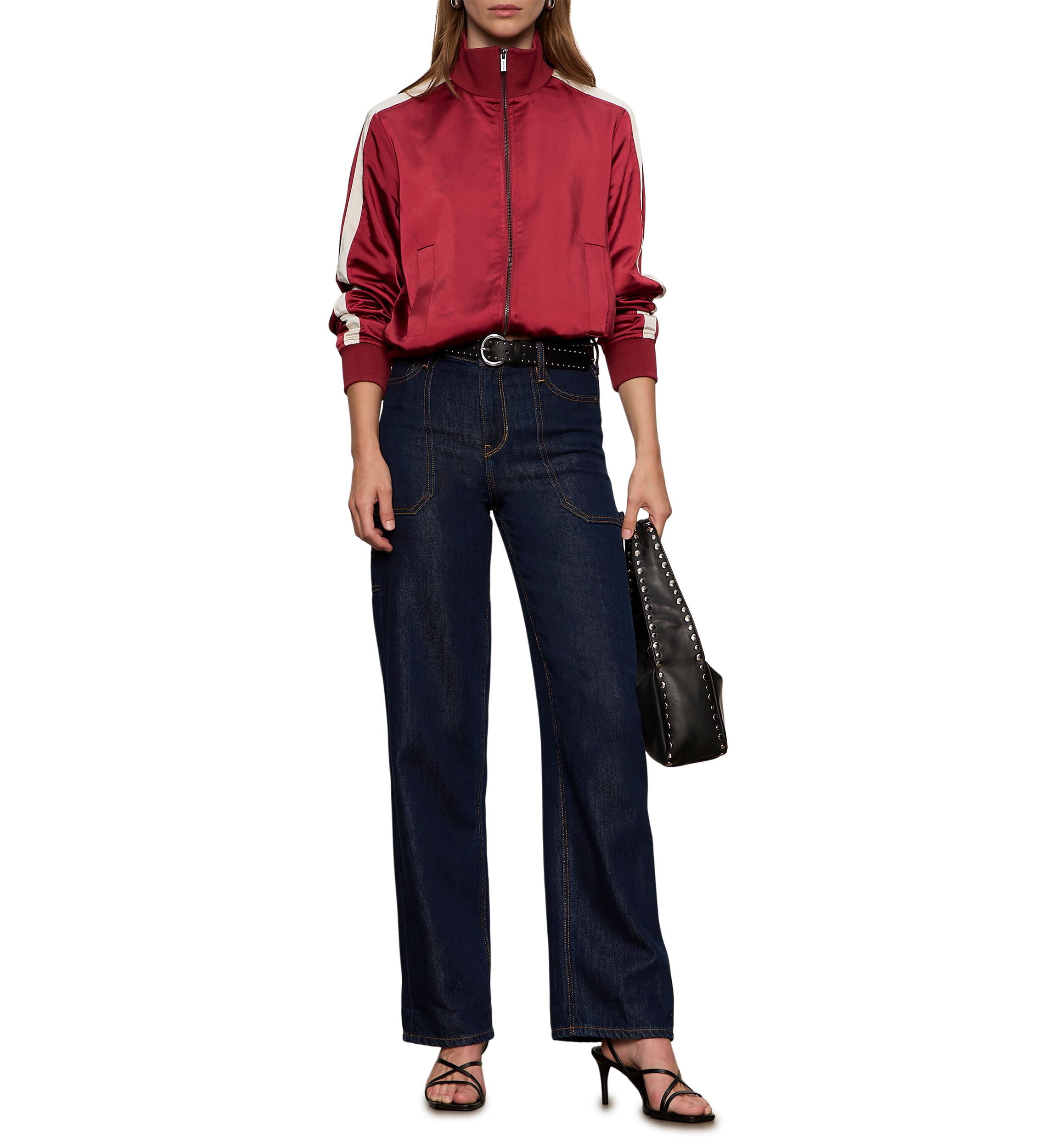Womens Satin Track Jacket