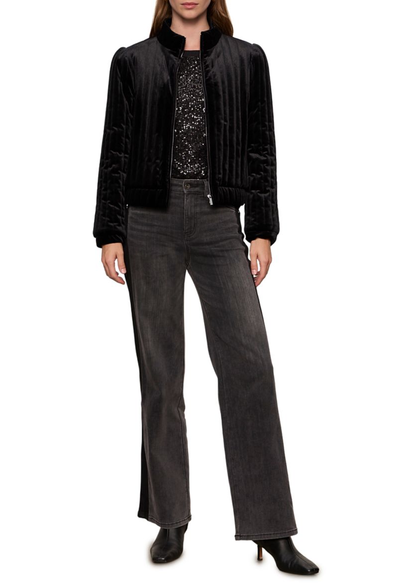 Womens Matte Velvet Jacket 