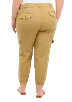 Women's Plus Size Plus Size Cargo Attitude Pant - khaki