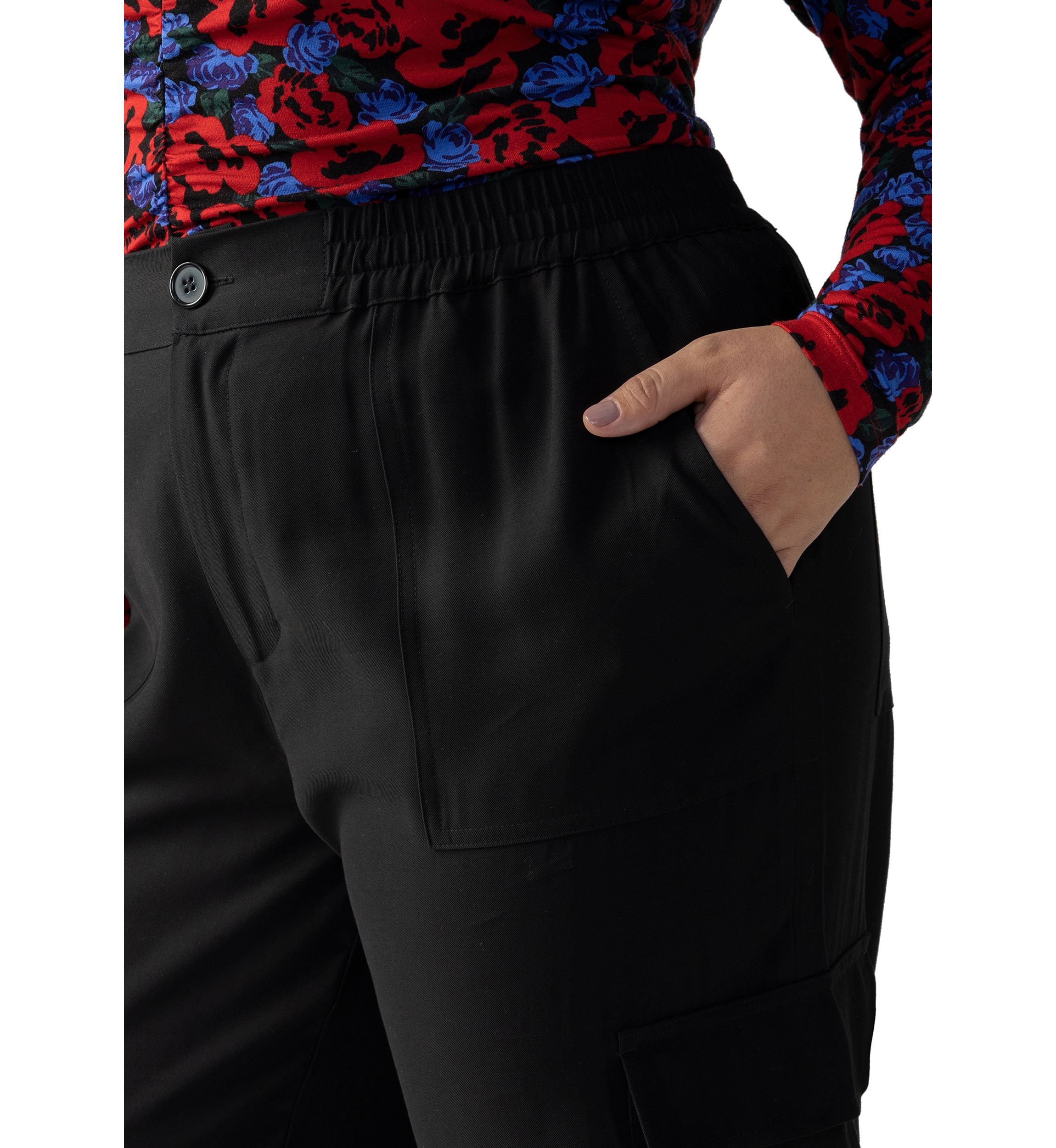 Plus Size Modern Wide Leg Cargo Pants