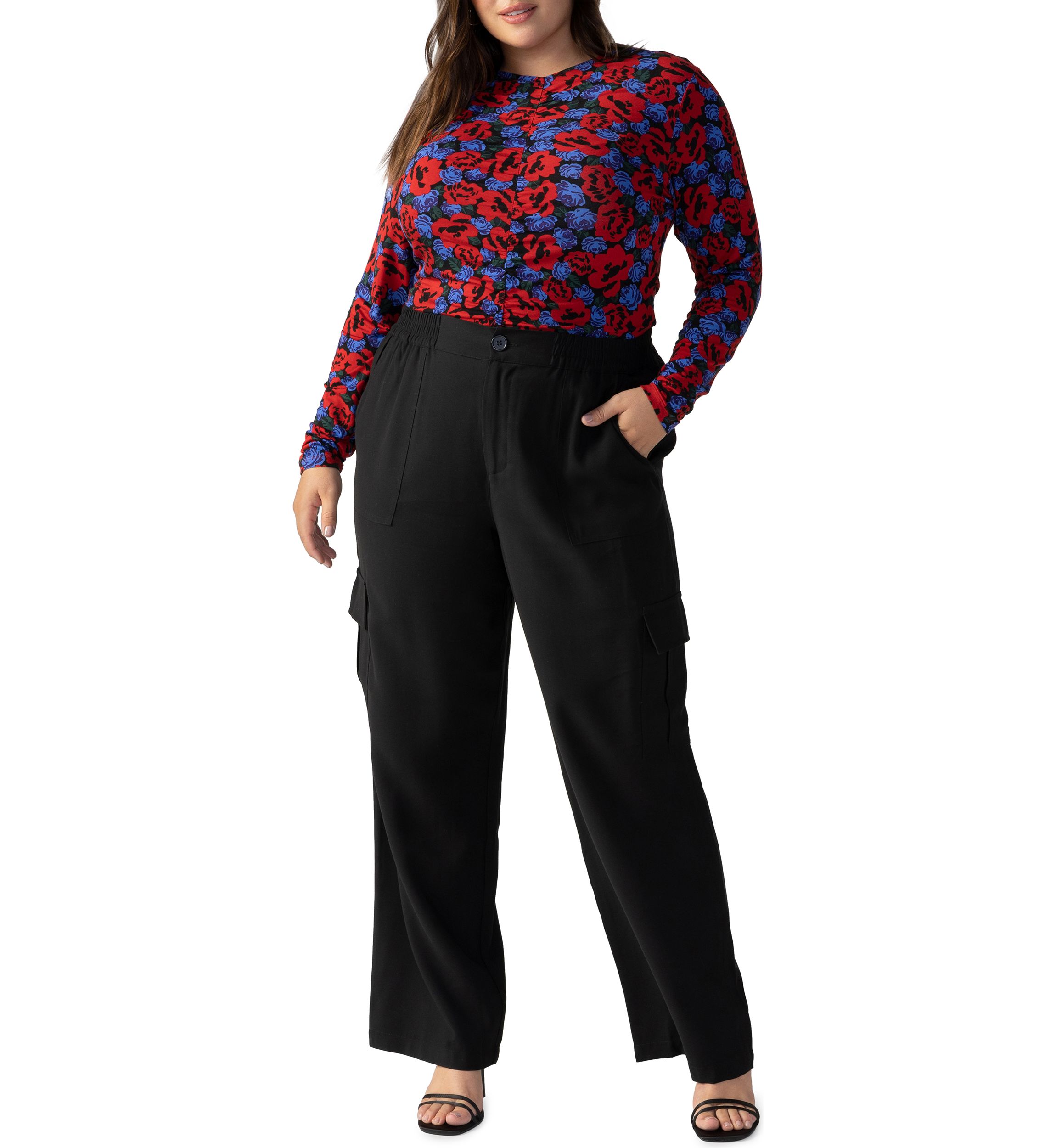 Plus Size Modern Wide Leg Cargo Pants