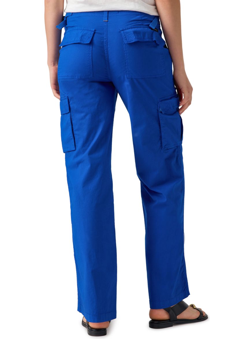Womens Solid Cargo Pants