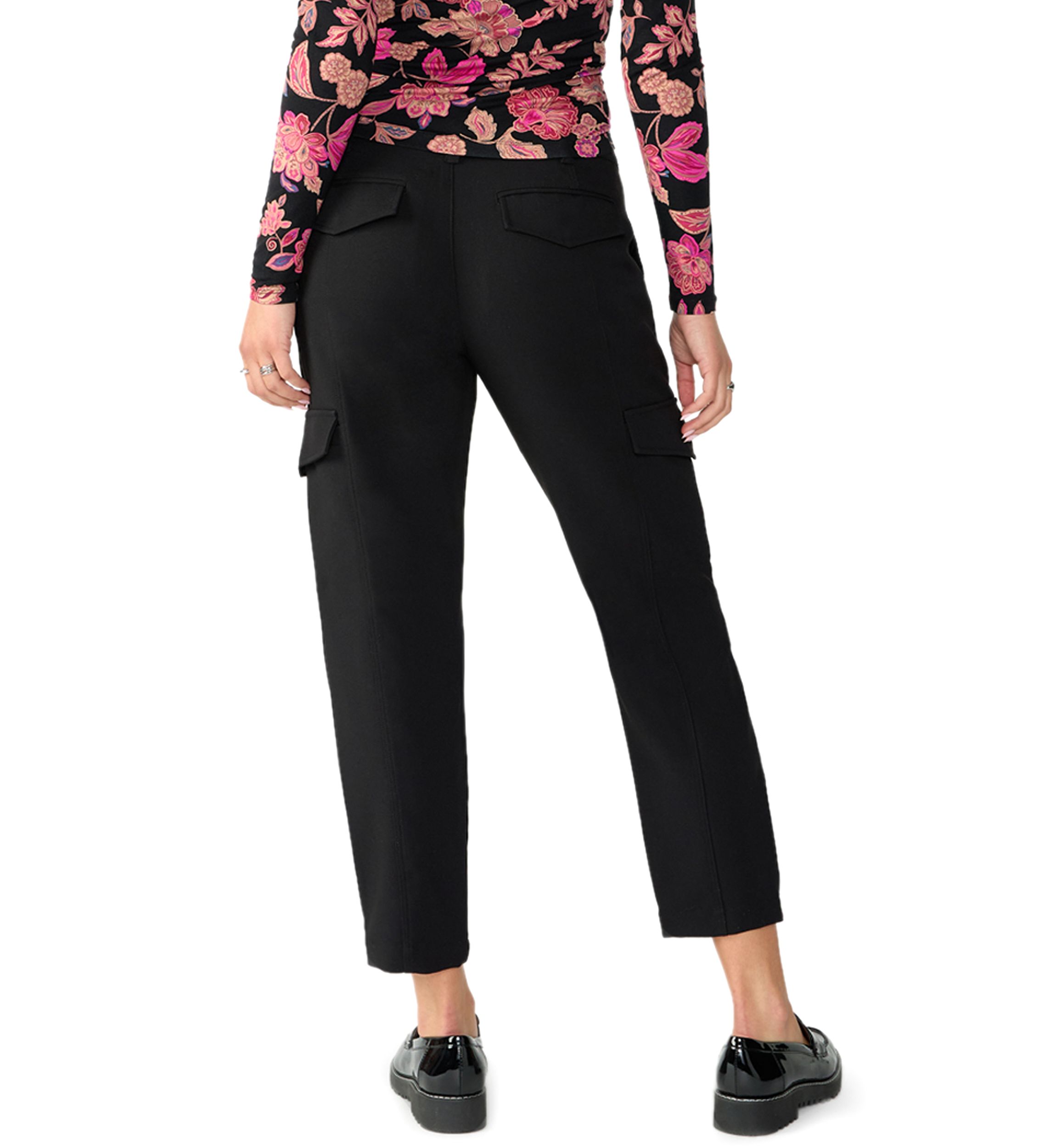 Womens Pleated Cargo Pants