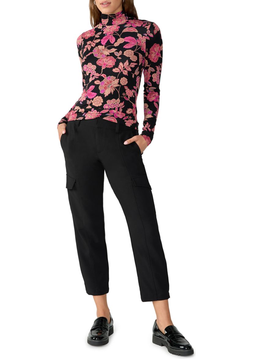 Womens Pleated Cargo Pants