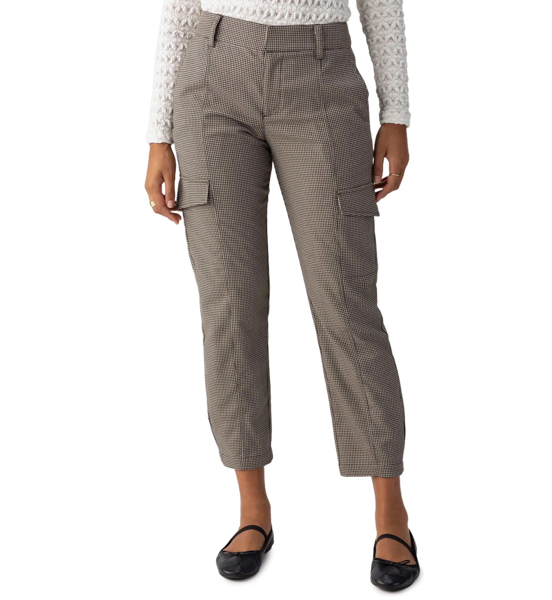Womens Polished Cargo Pants