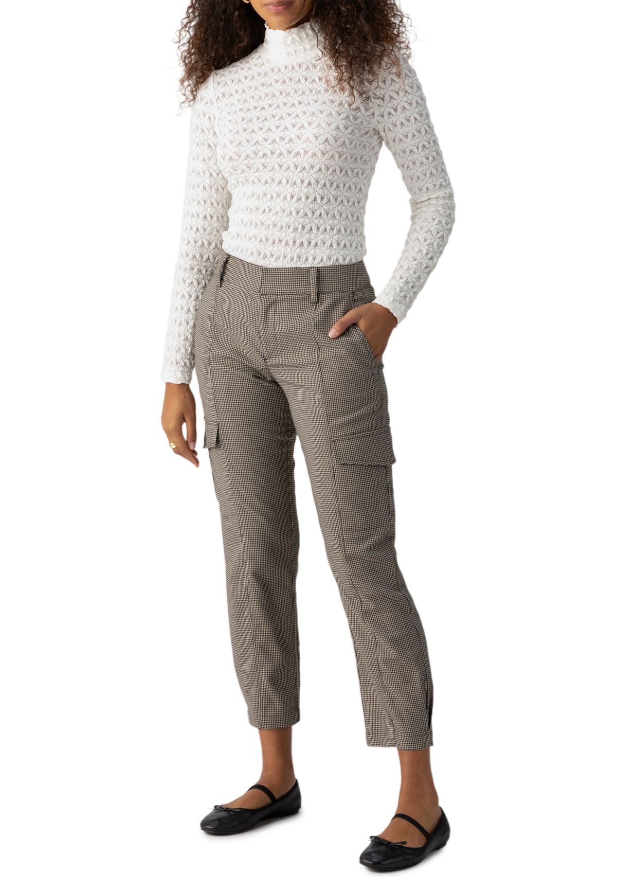 Womens Polished Cargo Pants
