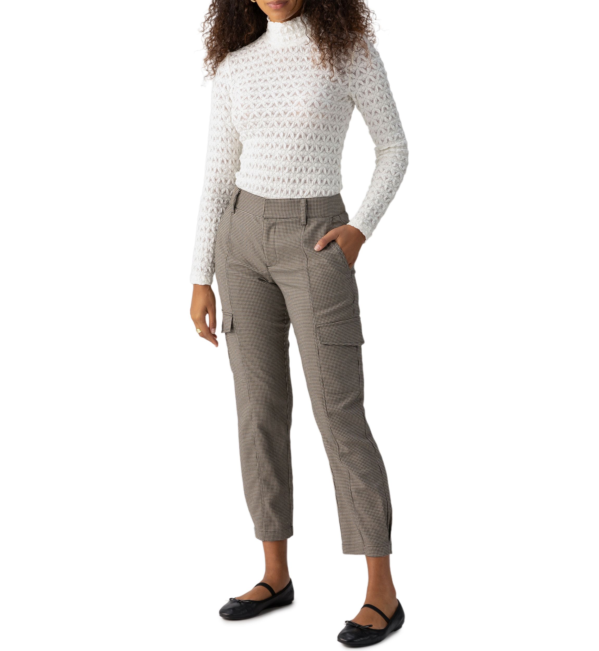Womens Polished Cargo Pants