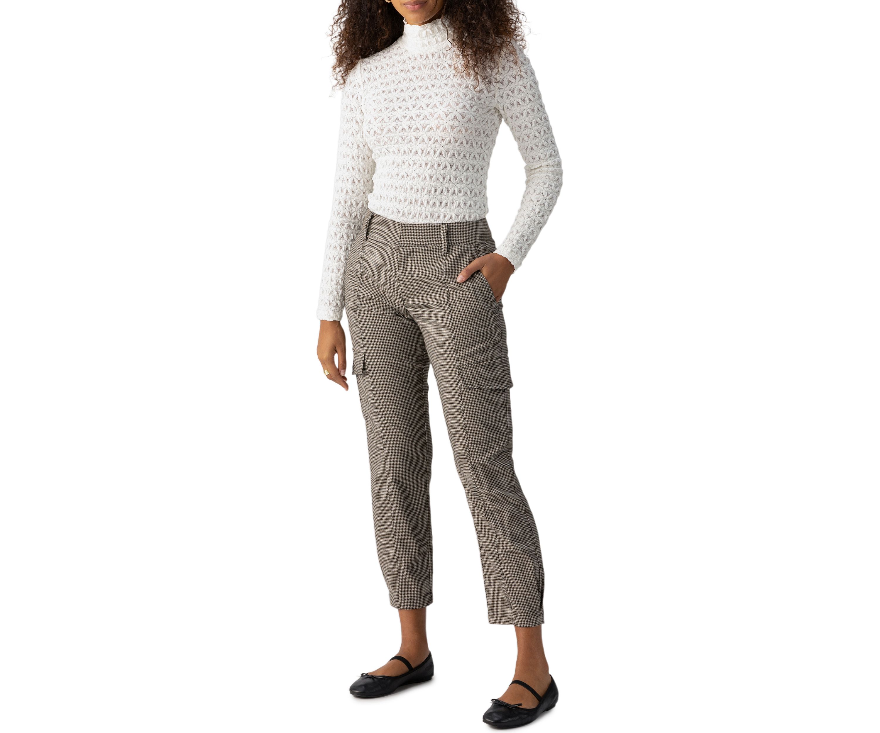 Womens Polished Cargo Pants