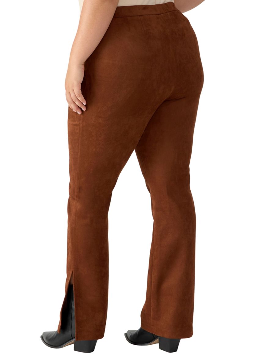 Plus Size Abbey Faux Suede Leggings 