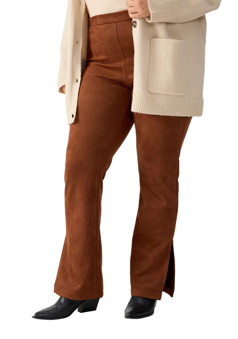 Plus Size Abbey Faux Suede Leggings 