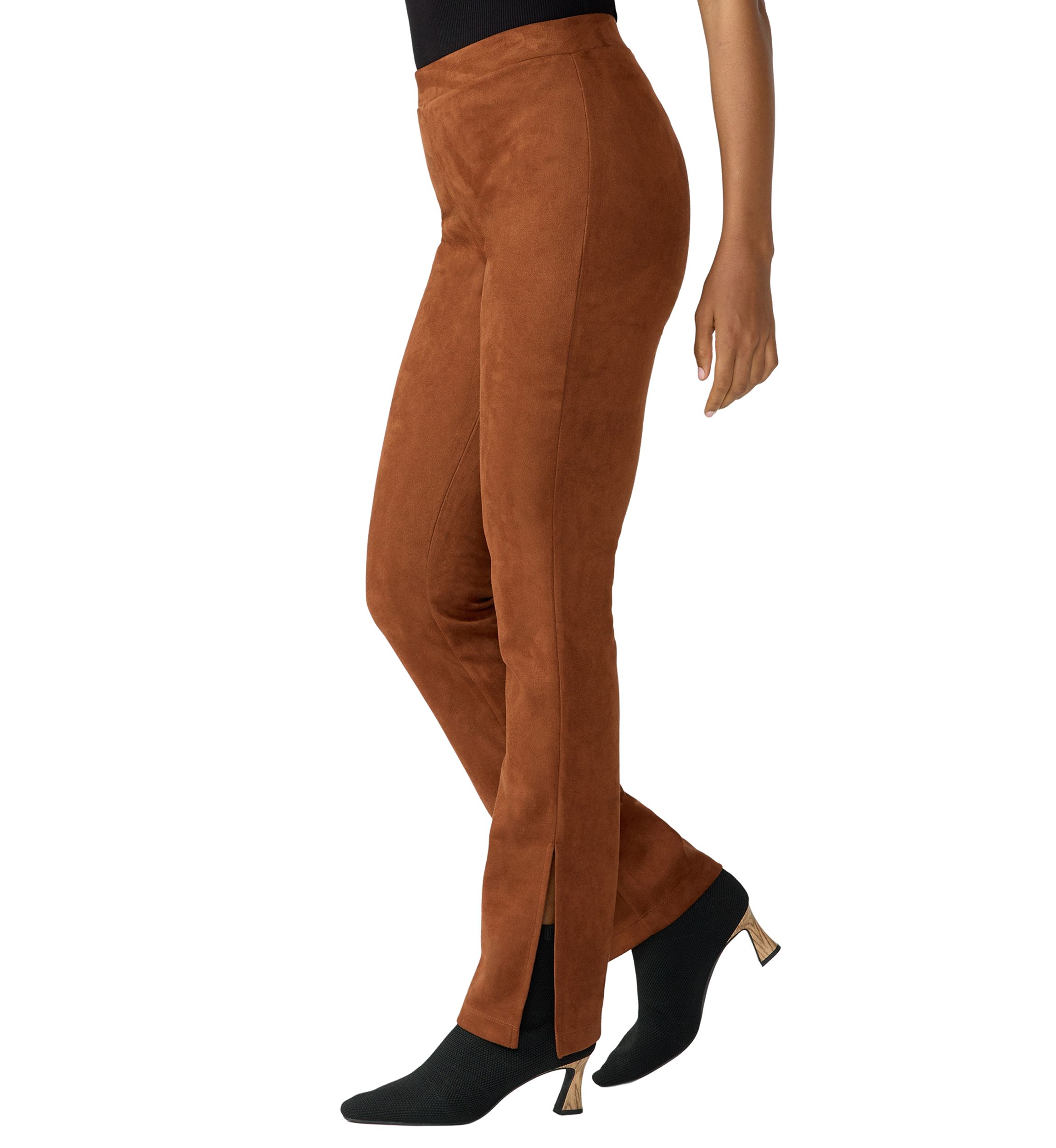 Womens  Abbey Faux Suede Leggings 
