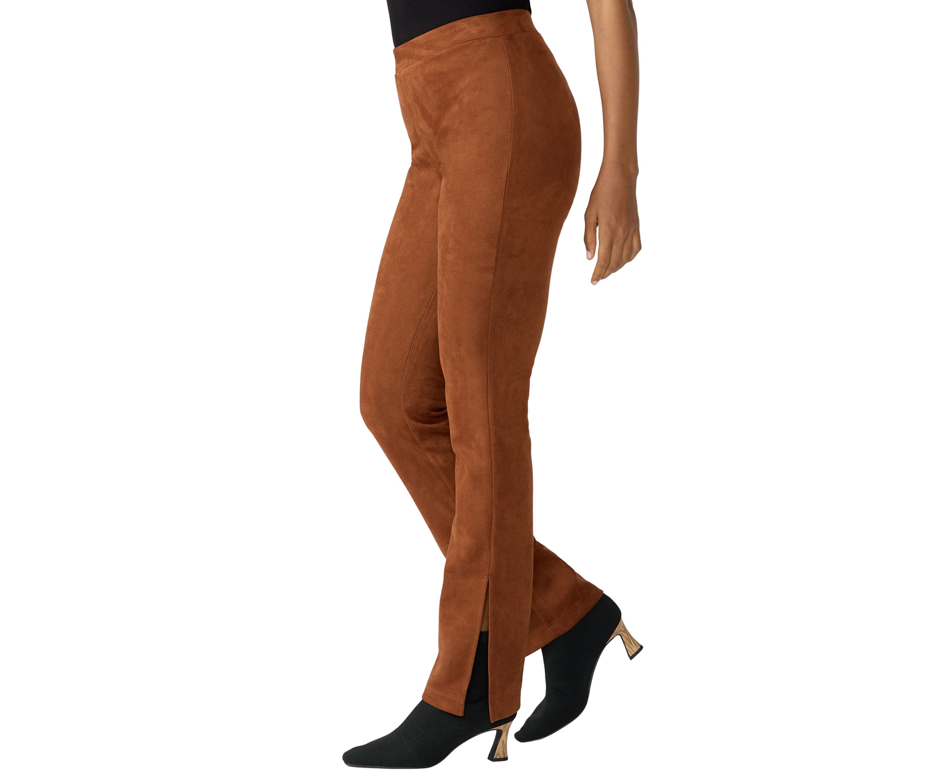Womens  Abbey Faux Suede Leggings 