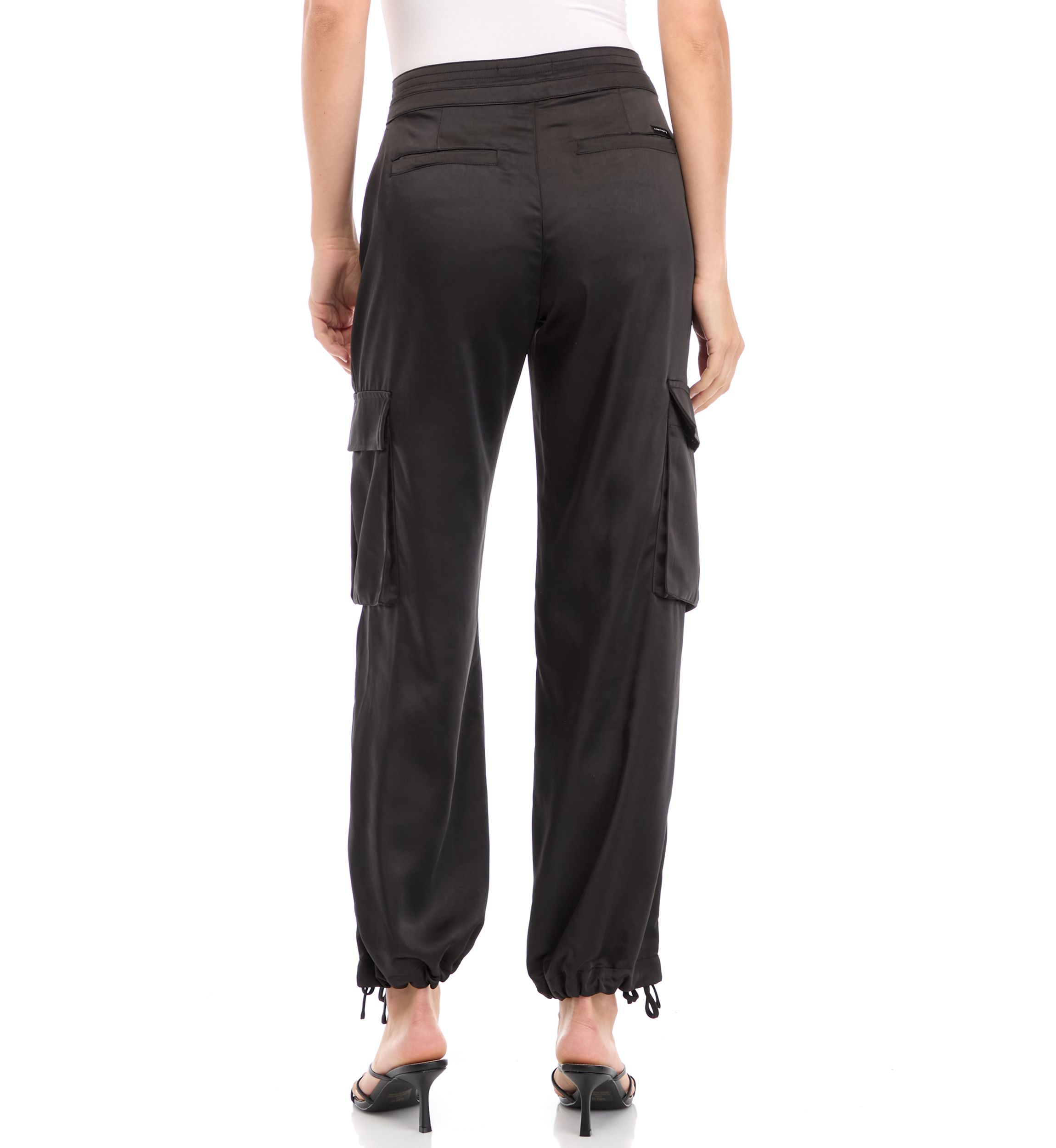 Womens Eve Satin Cargo Pants