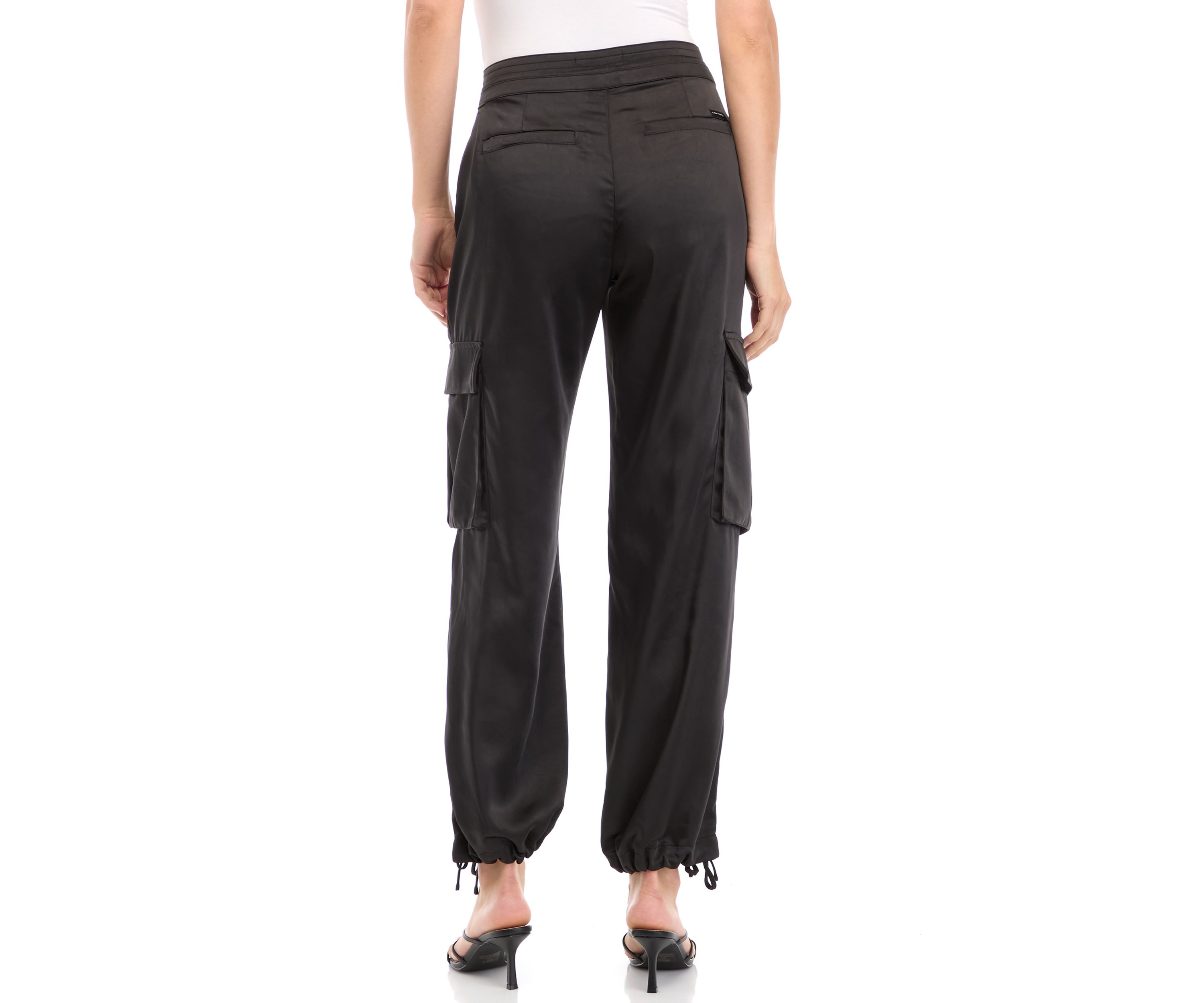 Womens Eve Satin Cargo Pants