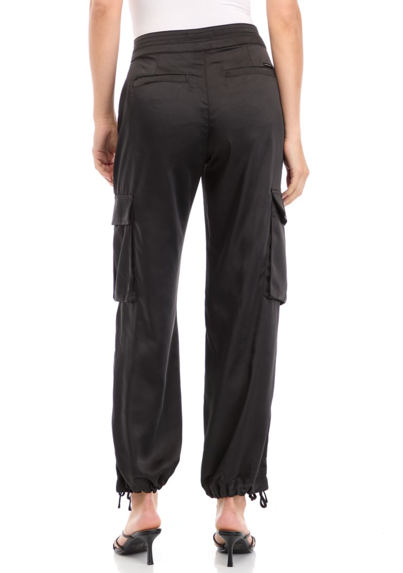 Womens Eve Satin Cargo Pants