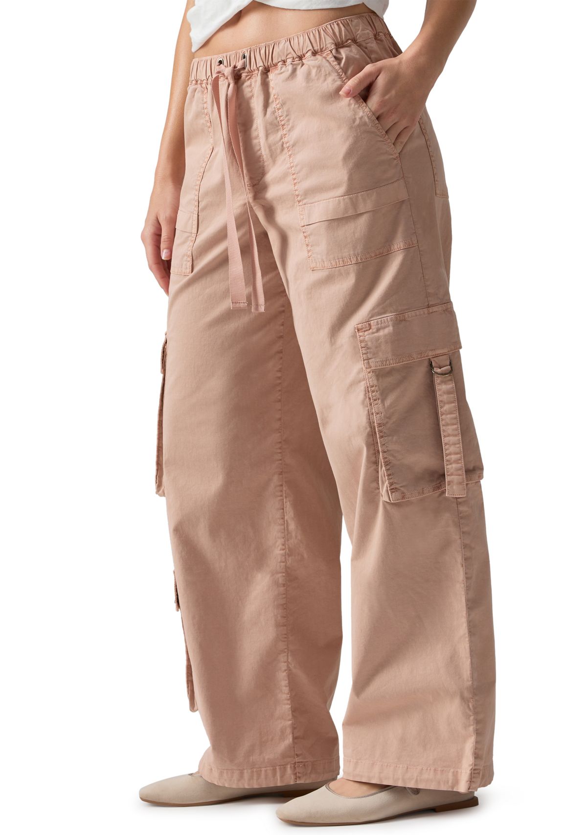 Womens Cargo Parachute Pants