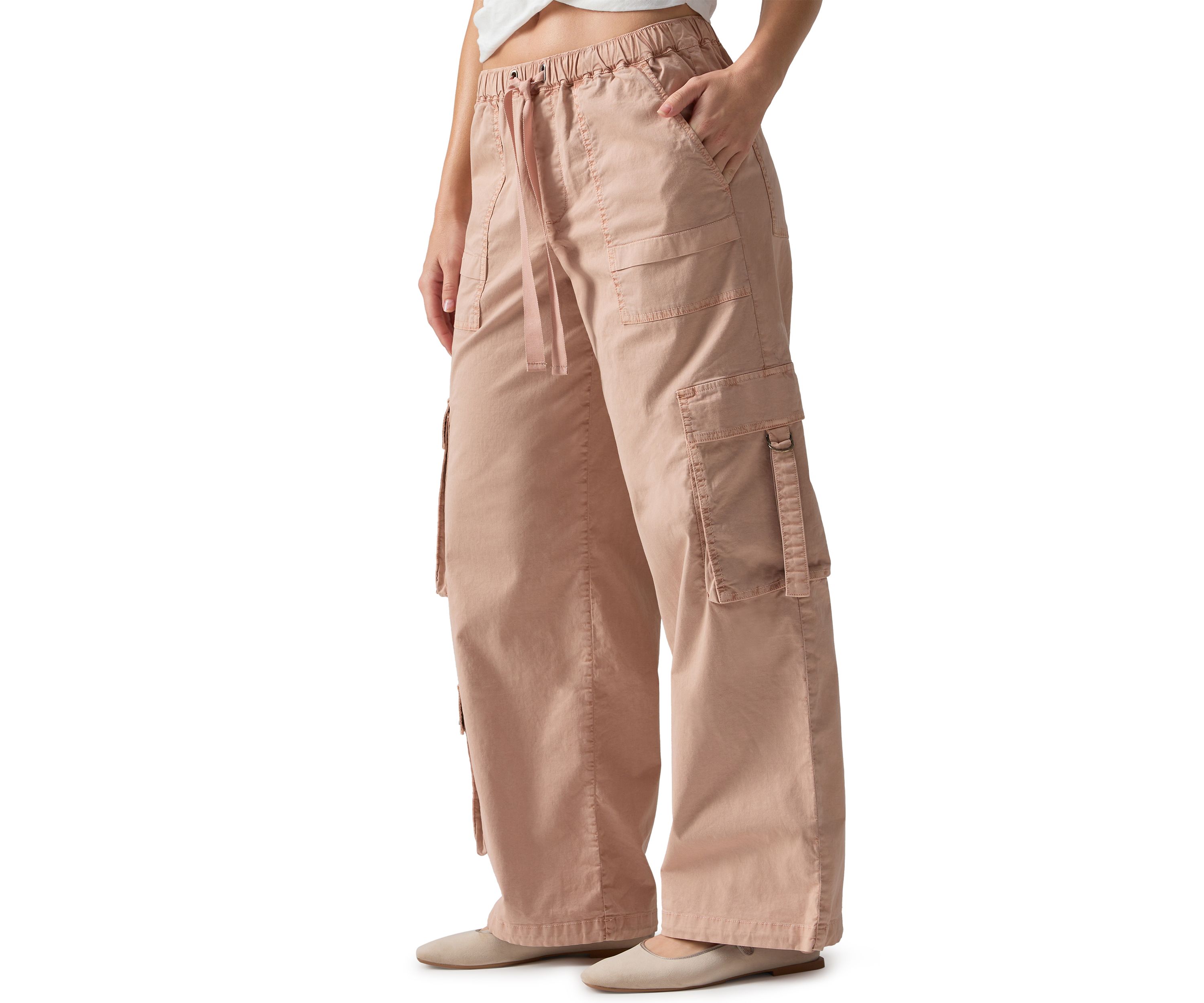 Womens Cargo Parachute Pants