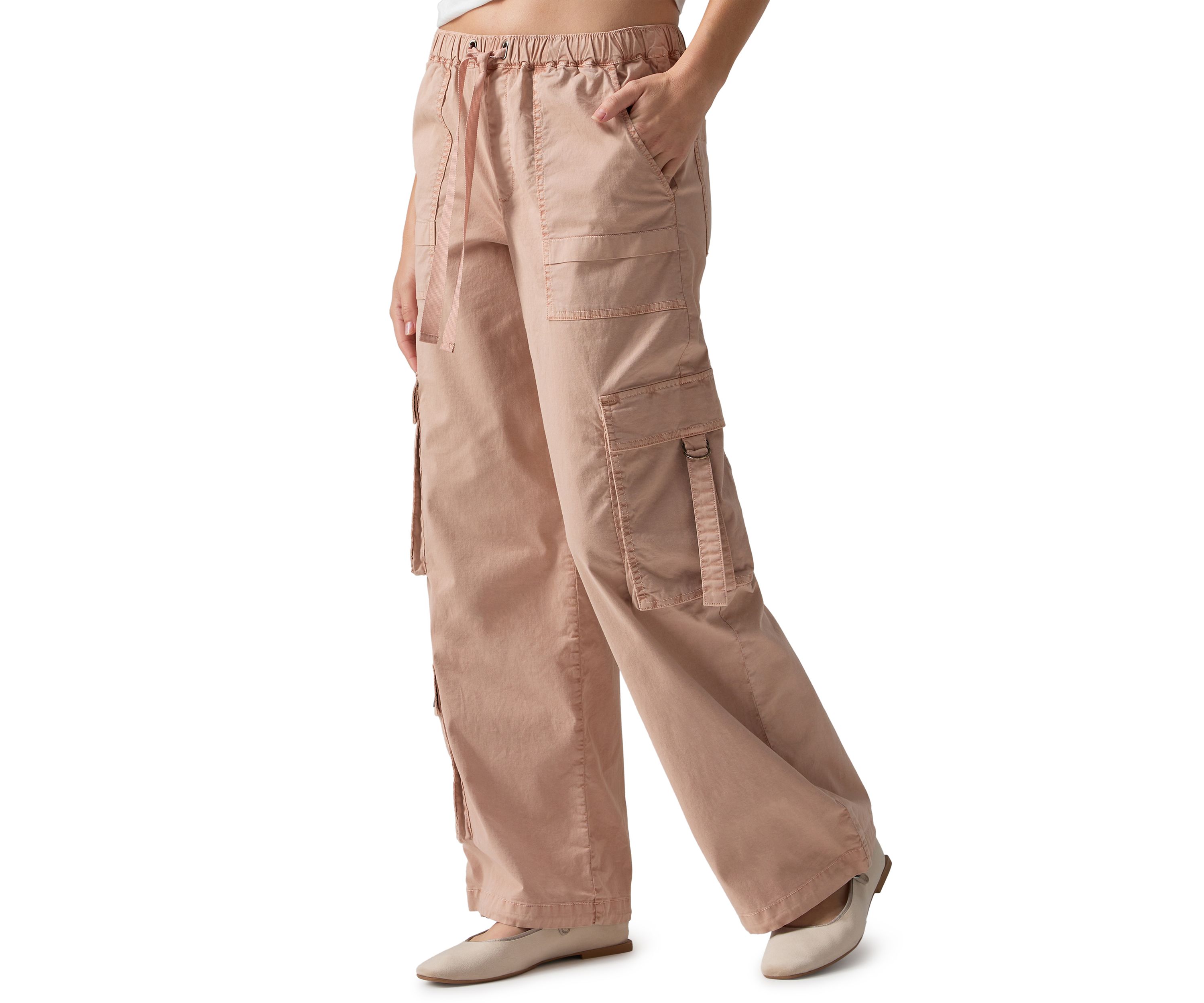 Womens Cargo Parachute Pants