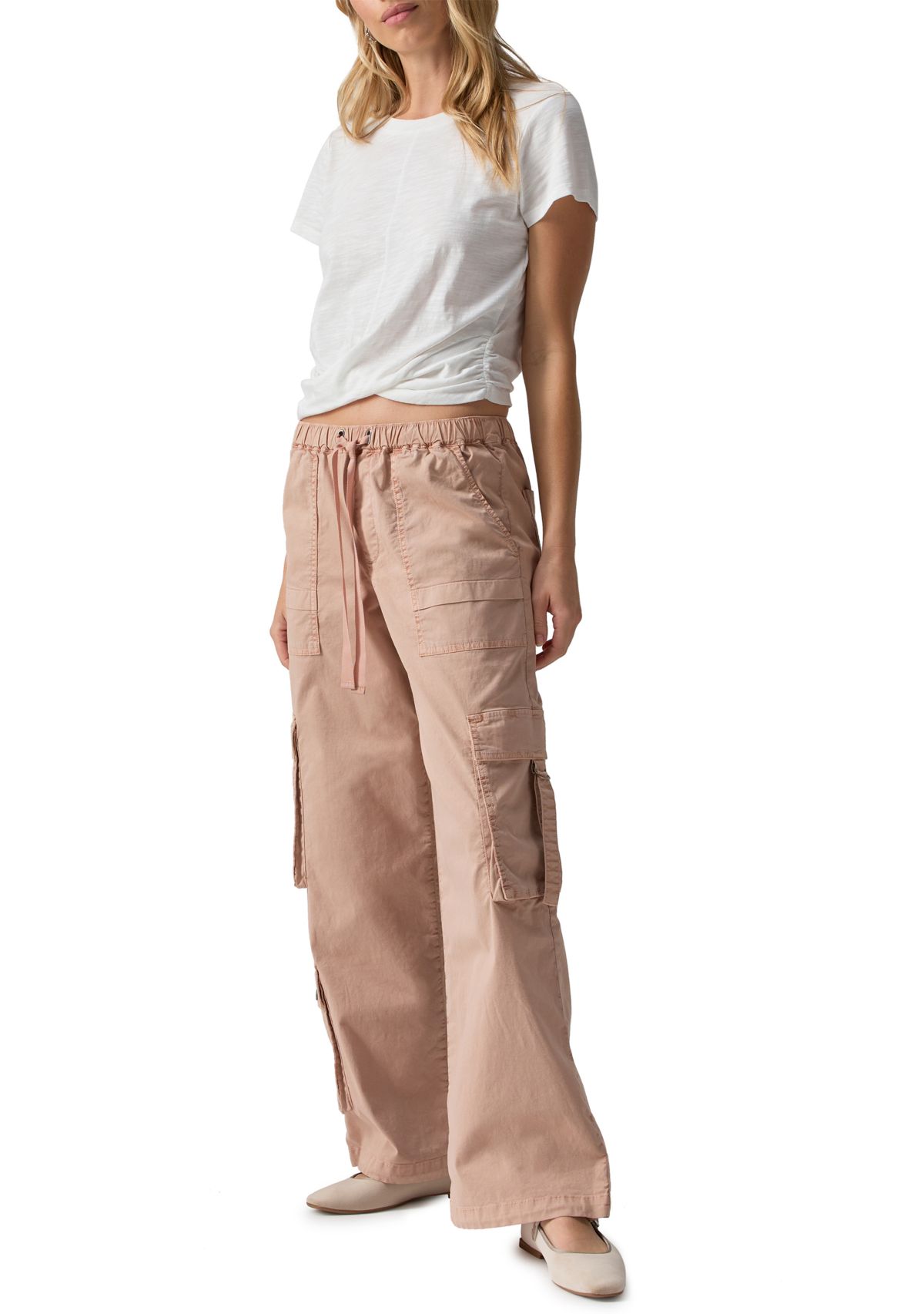 Womens Cargo Parachute Pants