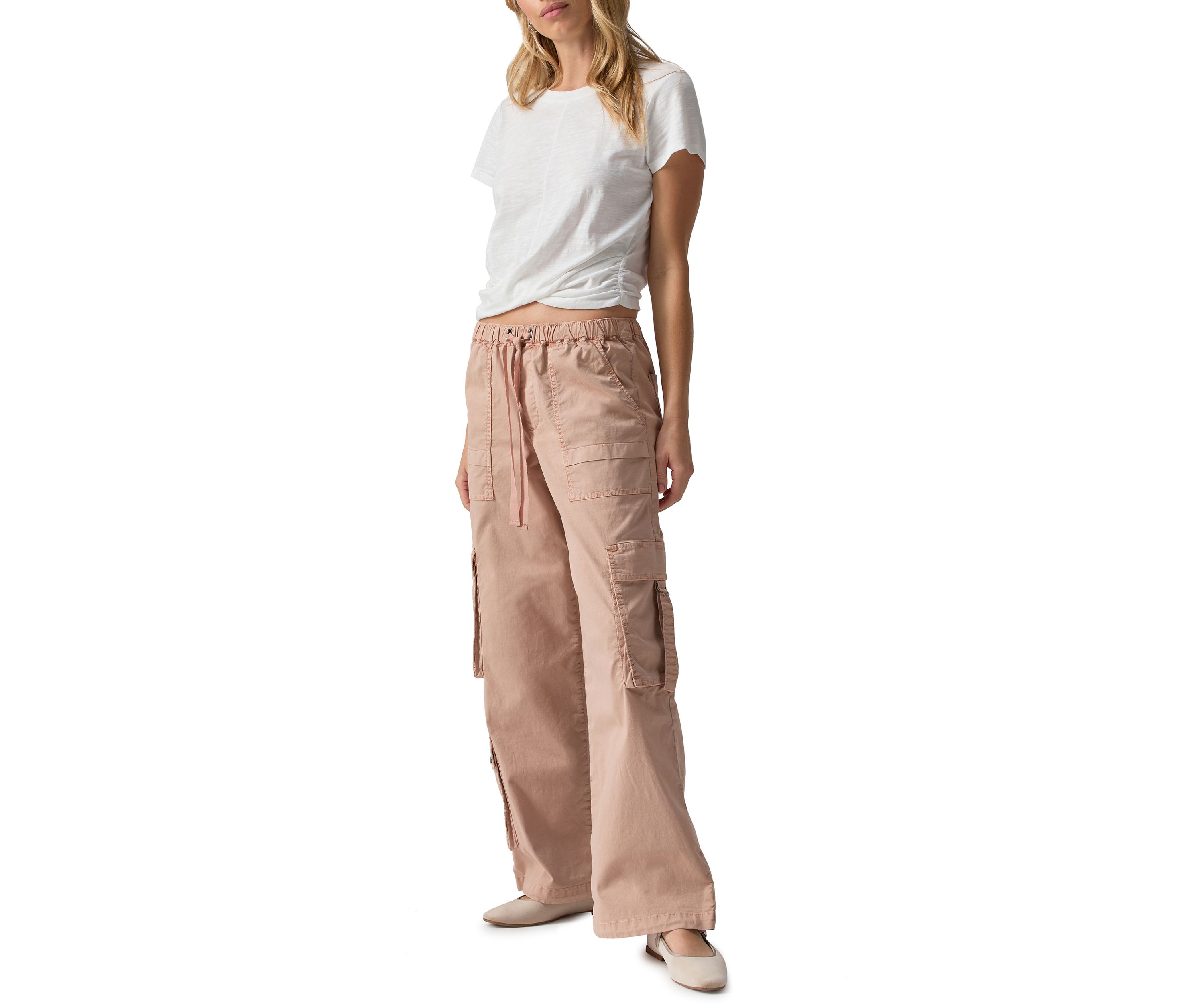 Womens Cargo Parachute Pants
