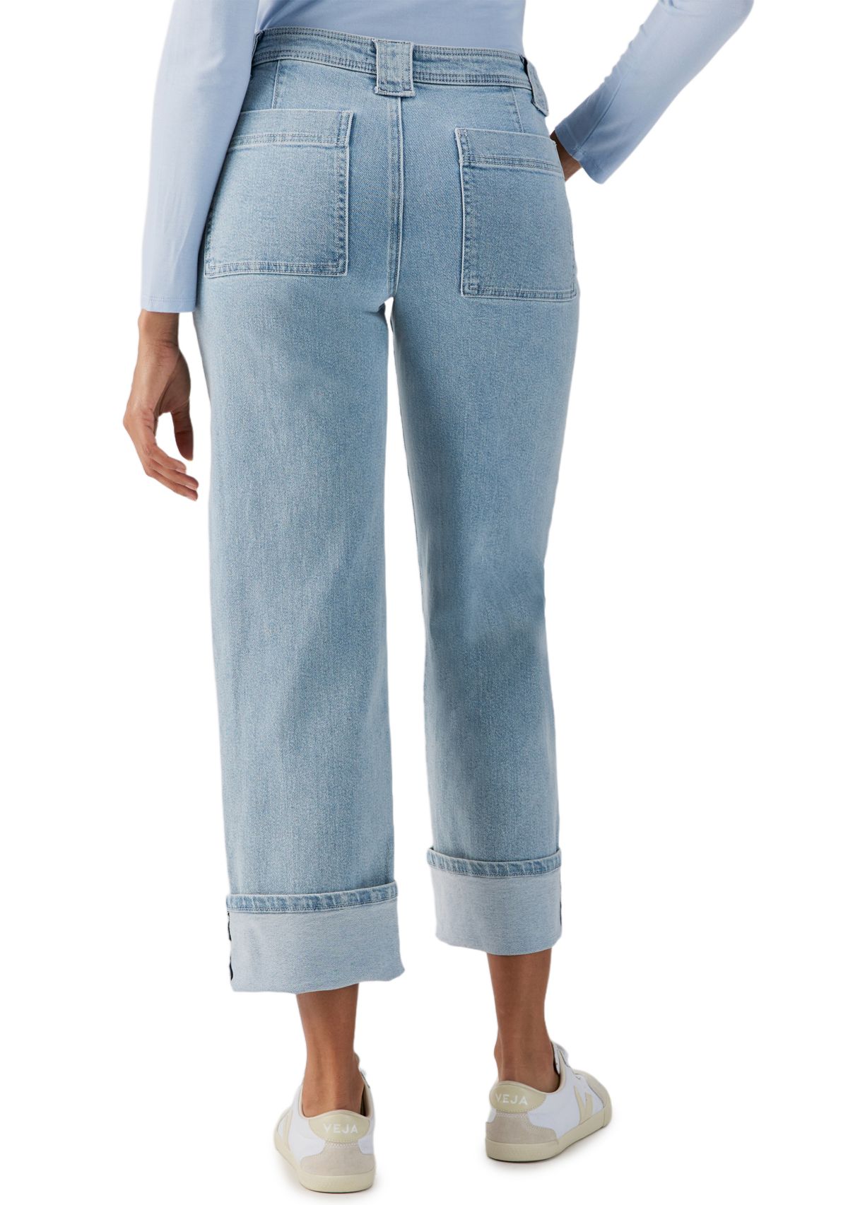 Womens Luna Cuffed Denim Pants